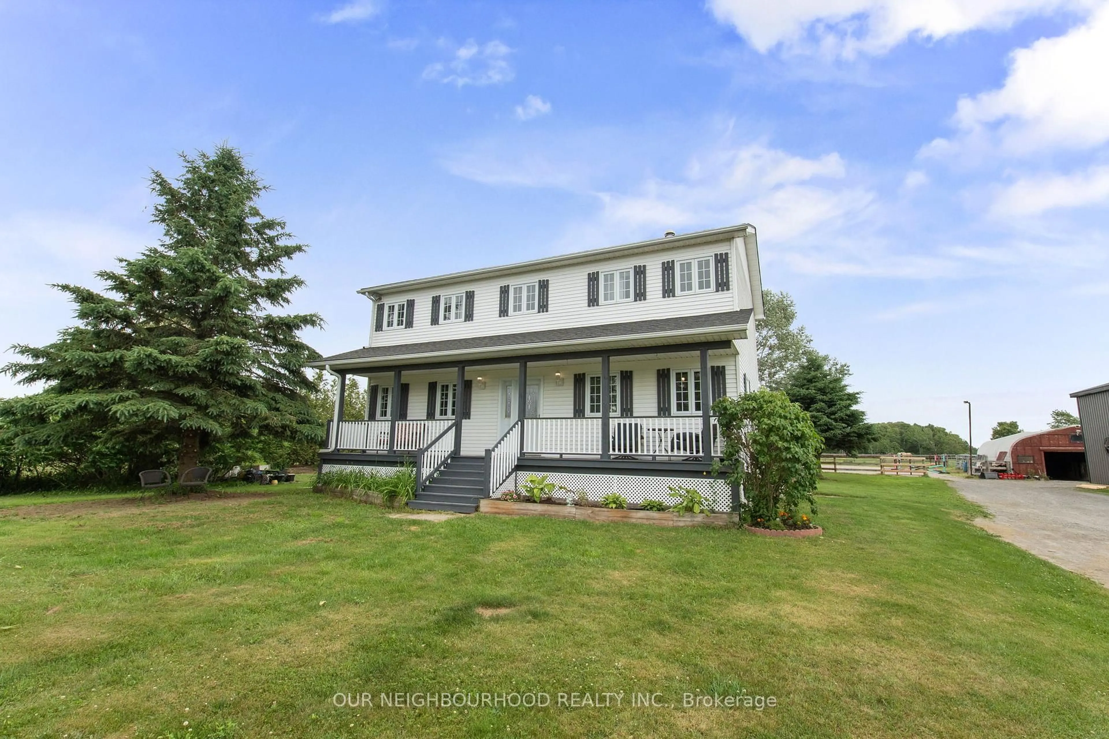 A pic from outside/outdoor area/front of a property/back of a property/a pic from drone, building for 601 Nichols Rd, Clarington Ontario L1B 0G7