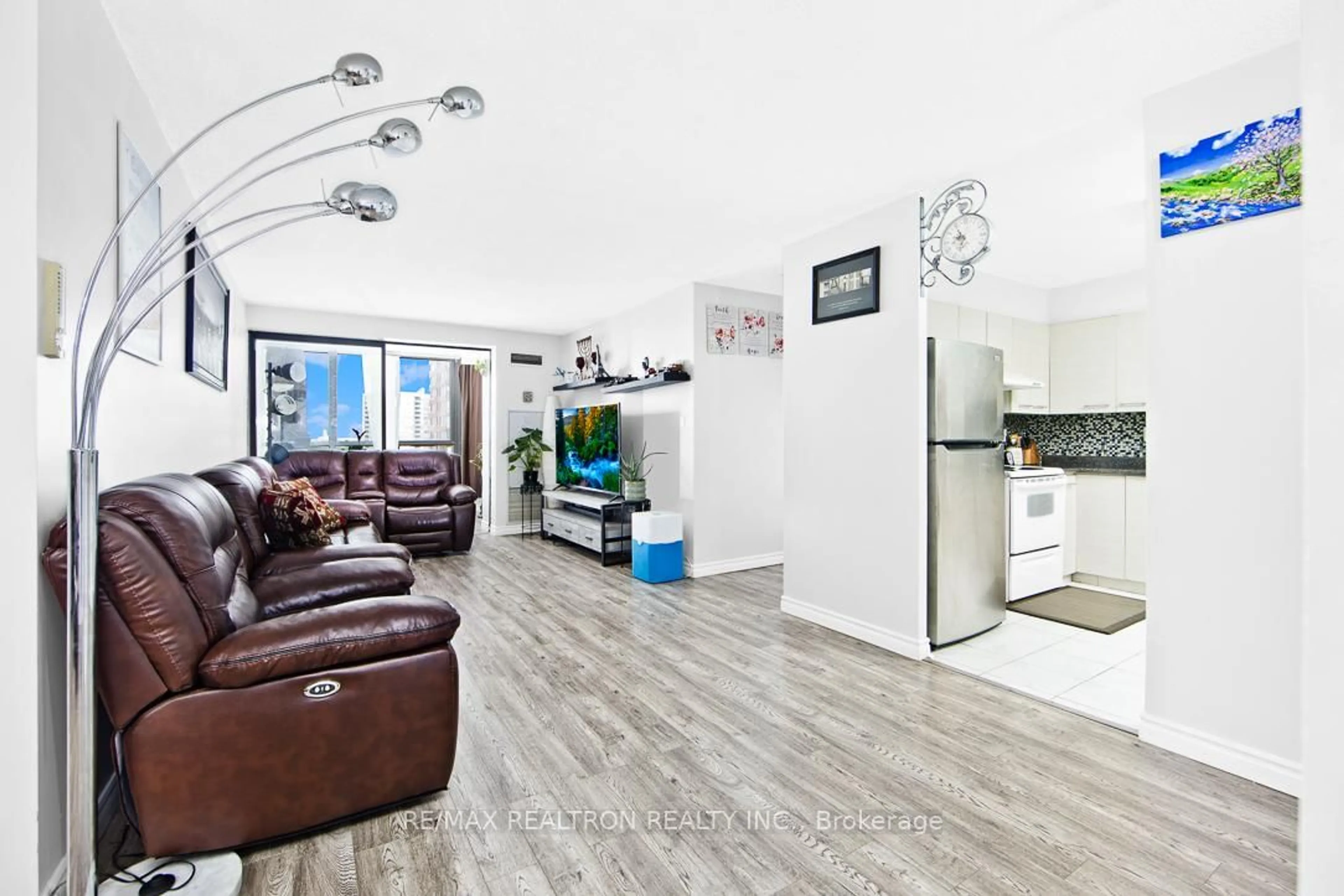 Living room with furniture, unknown for 25 Bamburgh Circ #1133, Toronto Ontario M1W 3W2