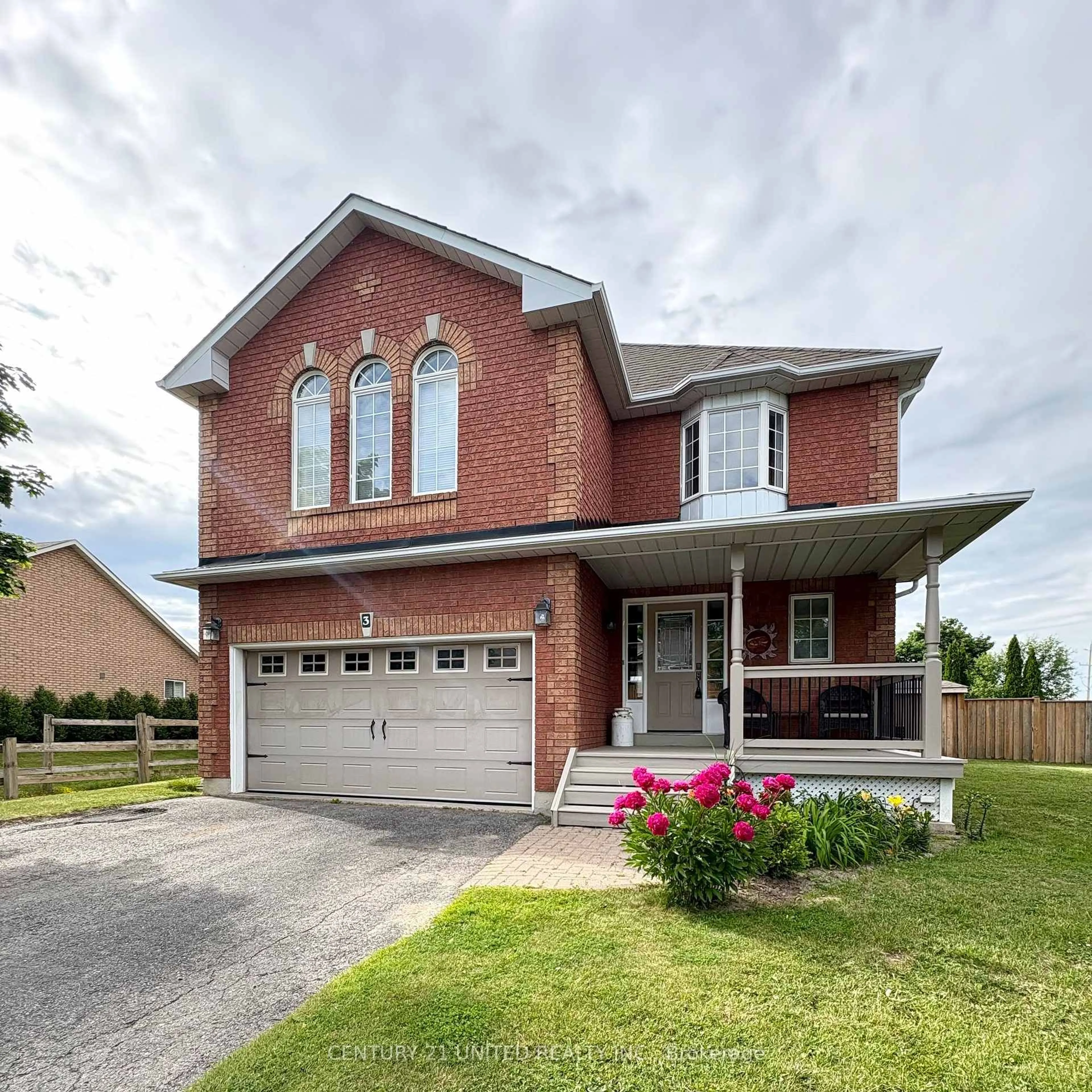 Home with brick exterior material, street for 3 Greenway Blvd, Scugog Ontario L9L 1S9
