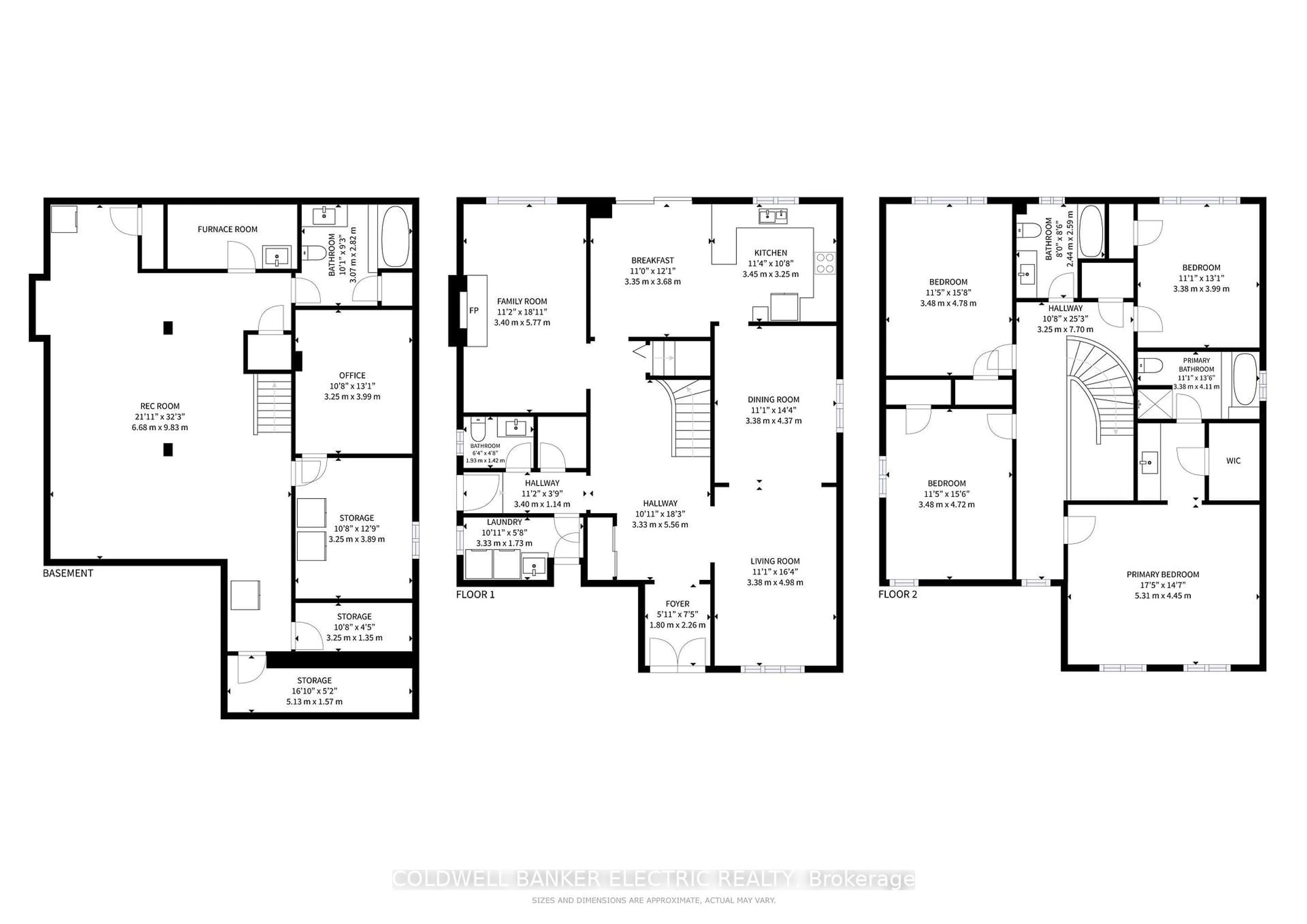 Floor plan for 41 Falstaff Cres, Whitby Ontario L1R 1W3