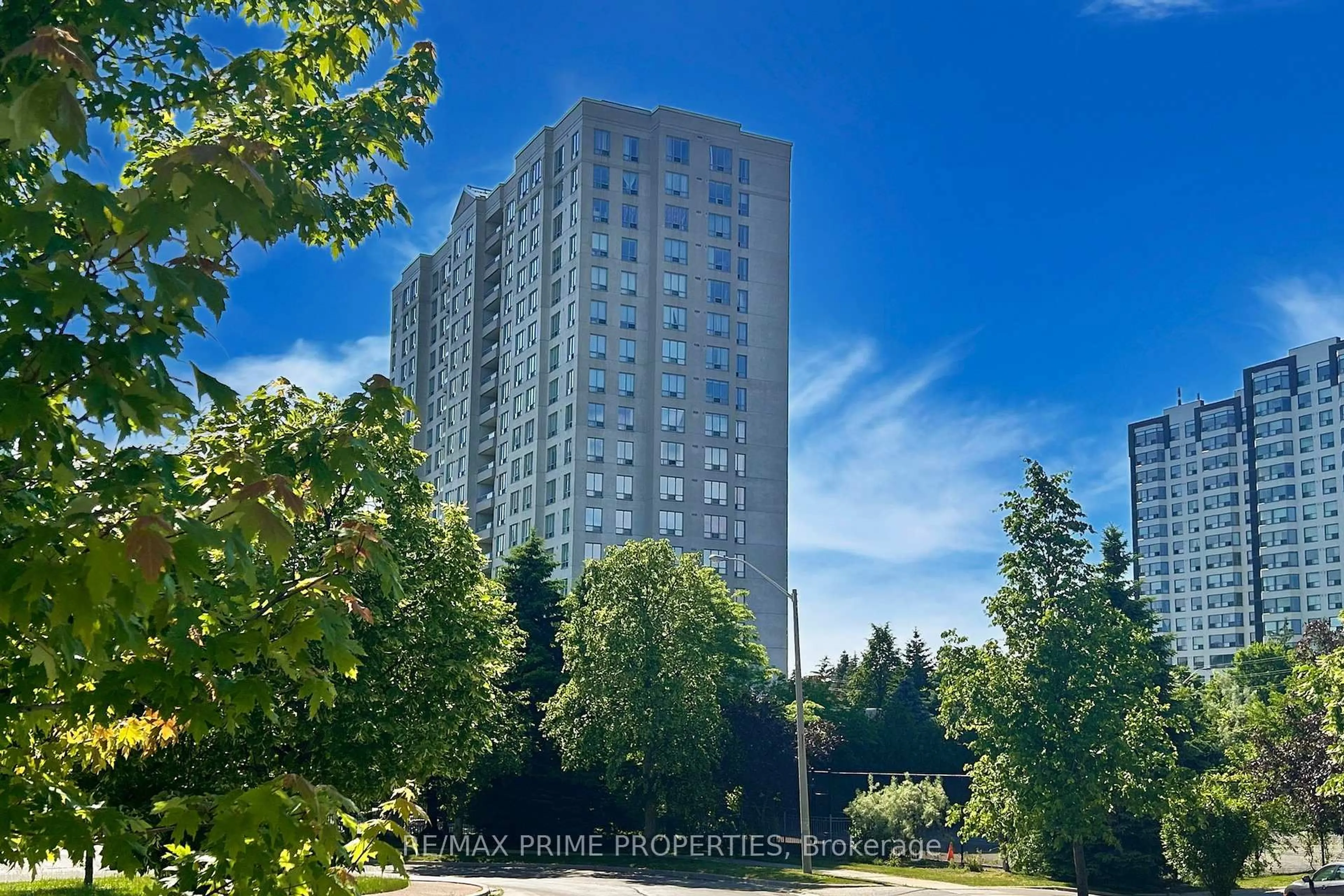 A pic from outside/outdoor area/front of a property/back of a property/a pic from drone, building for 5039 Finch Ave #705, Toronto Ontario M1S 5L6