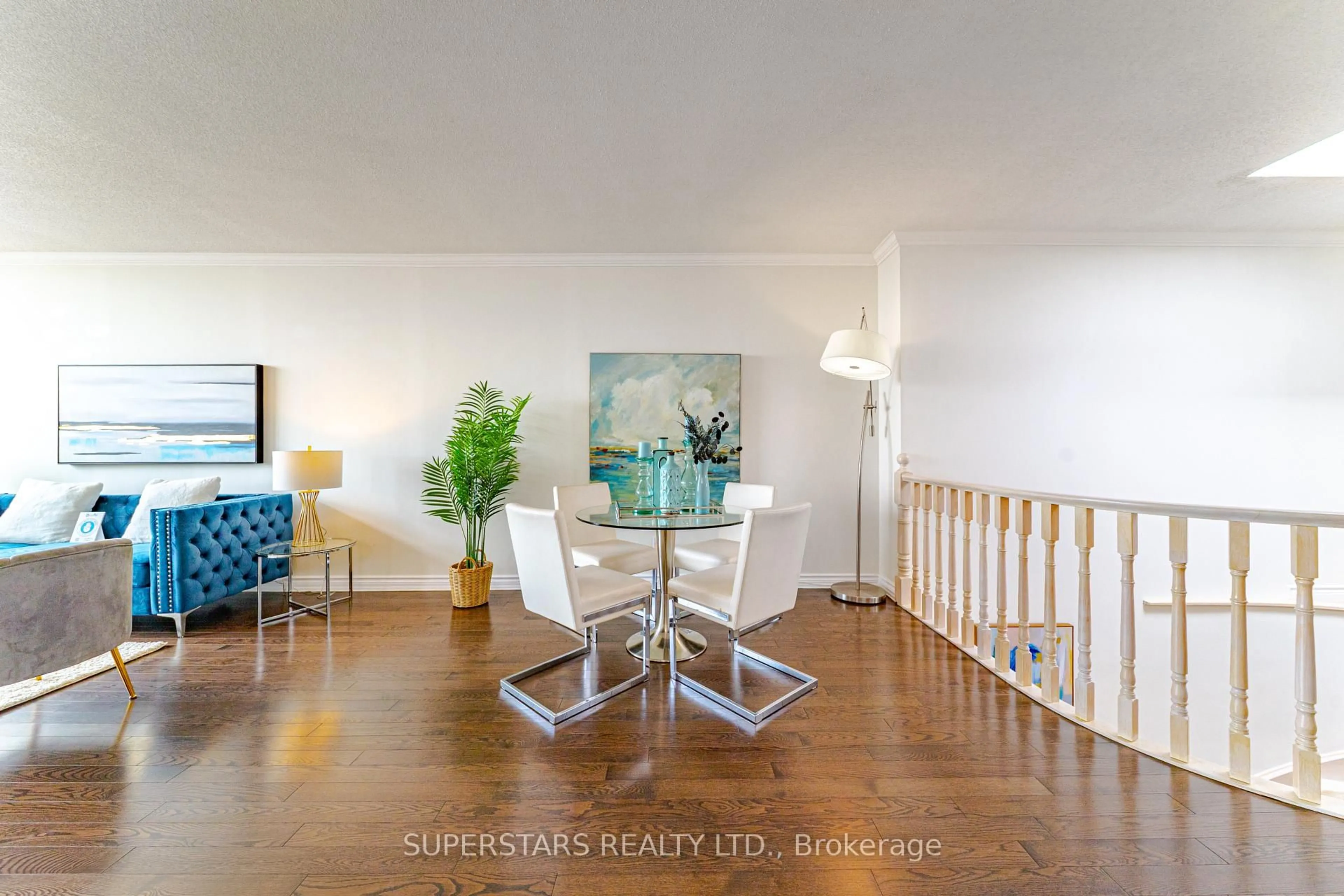 Dining room, wood/laminate floor for 20 Guildwood Pkwy #PH14, Toronto Ontario M1E 5B6