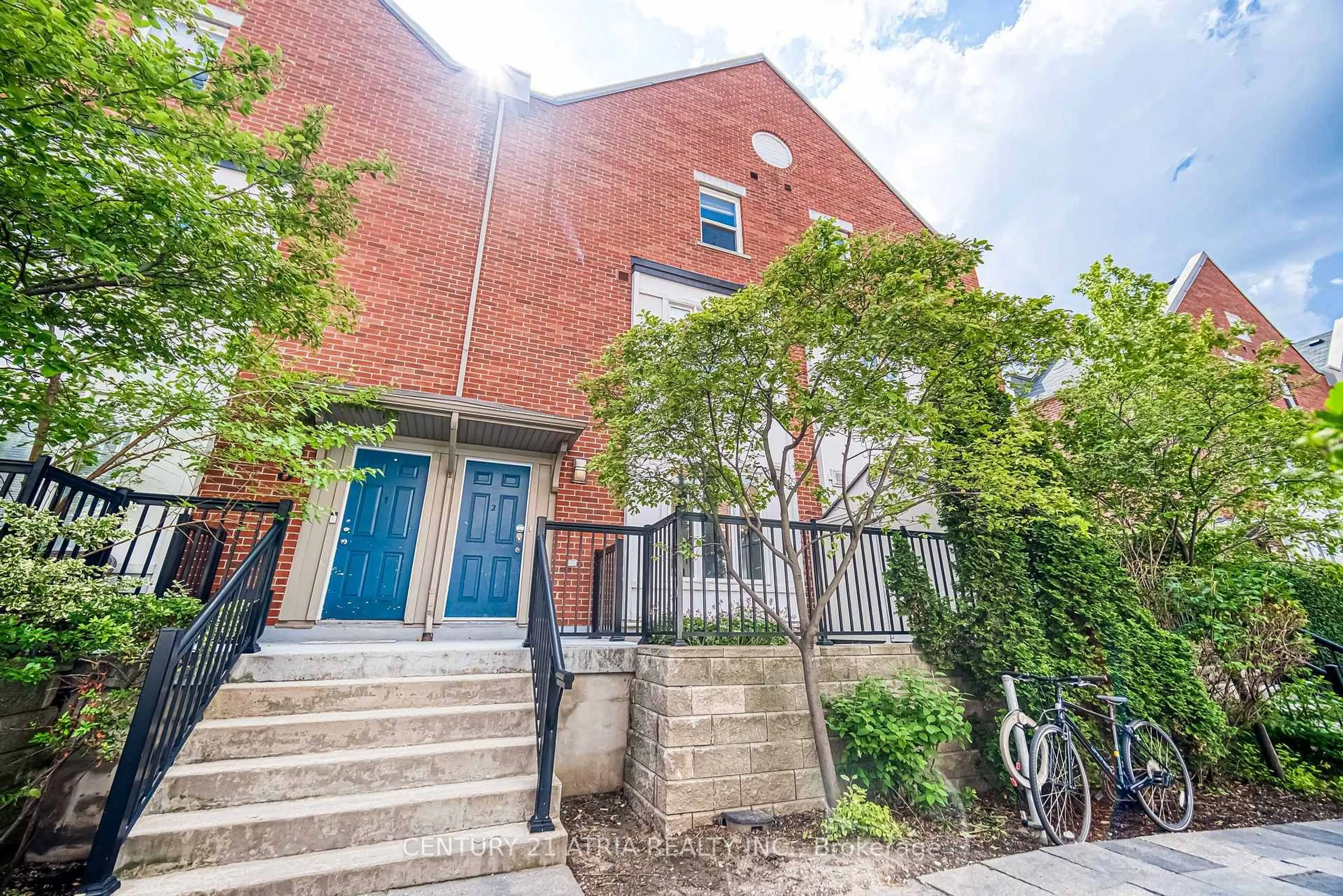 Home with brick exterior material, street for 8 Frances Loring Lane #2, Toronto Ontario M4M 3E8