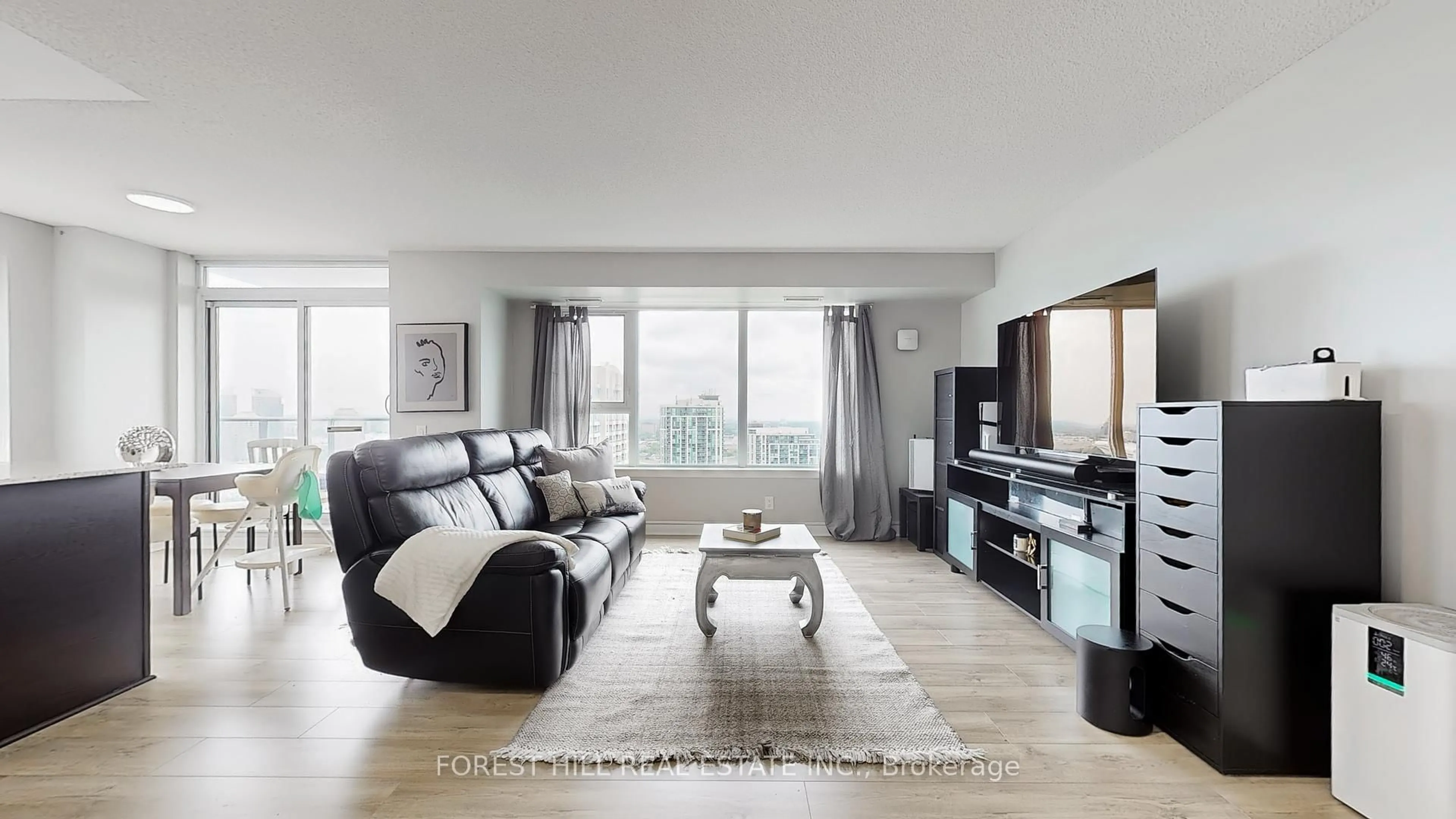 Living room with furniture, unknown for 190 Borough Dr #2802, Toronto Ontario M1P 0B6