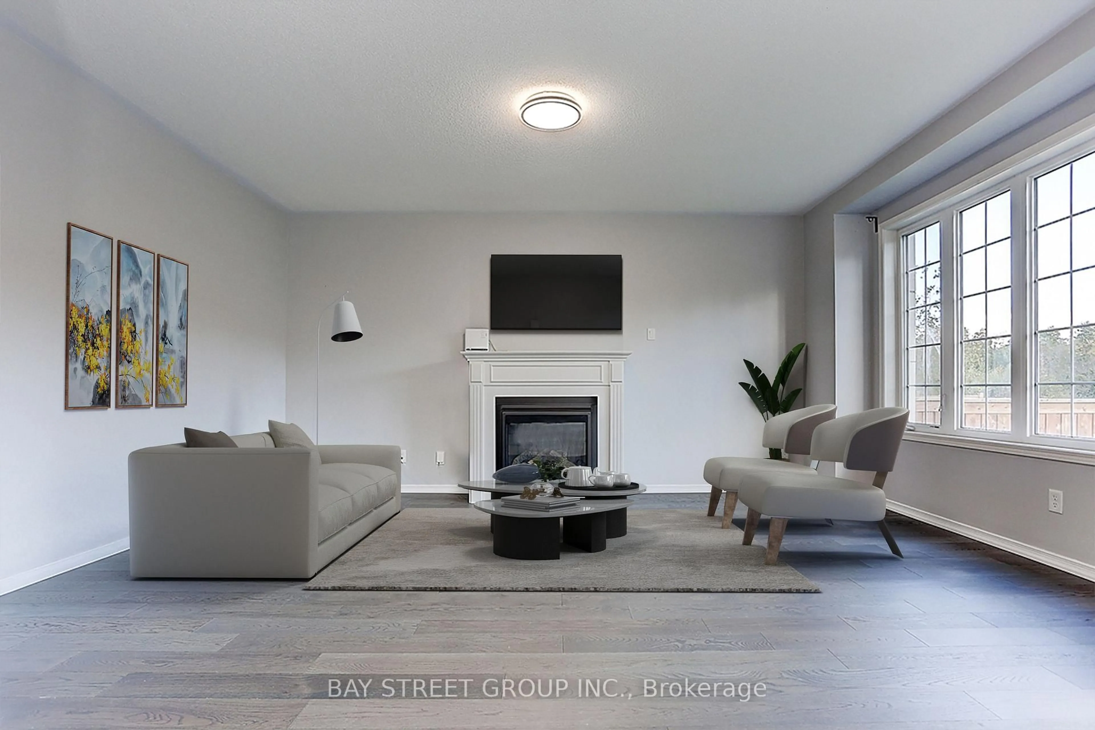 Living room with furniture, unknown for 2433 Equestrian Cres Cres, Oshawa Ontario L1L 0L9