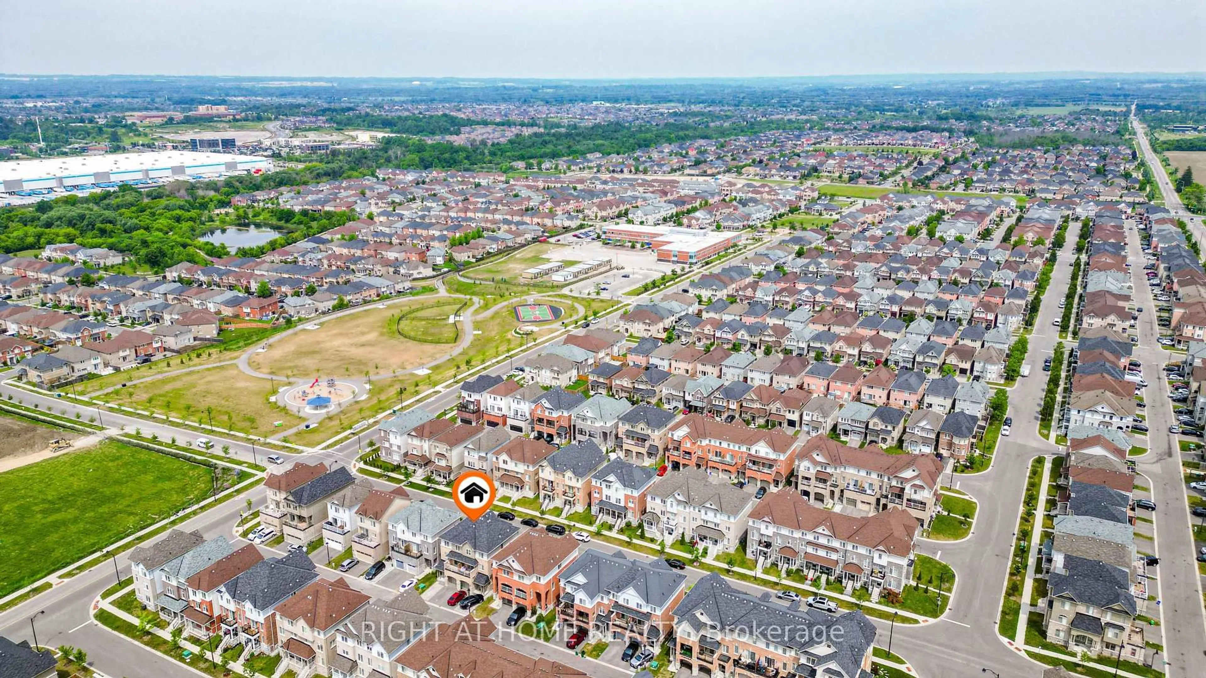 A pic from outside/outdoor area/front of a property/back of a property/a pic from drone, street for 97 Ainley Rd, Ajax Ontario L1Z 0S9