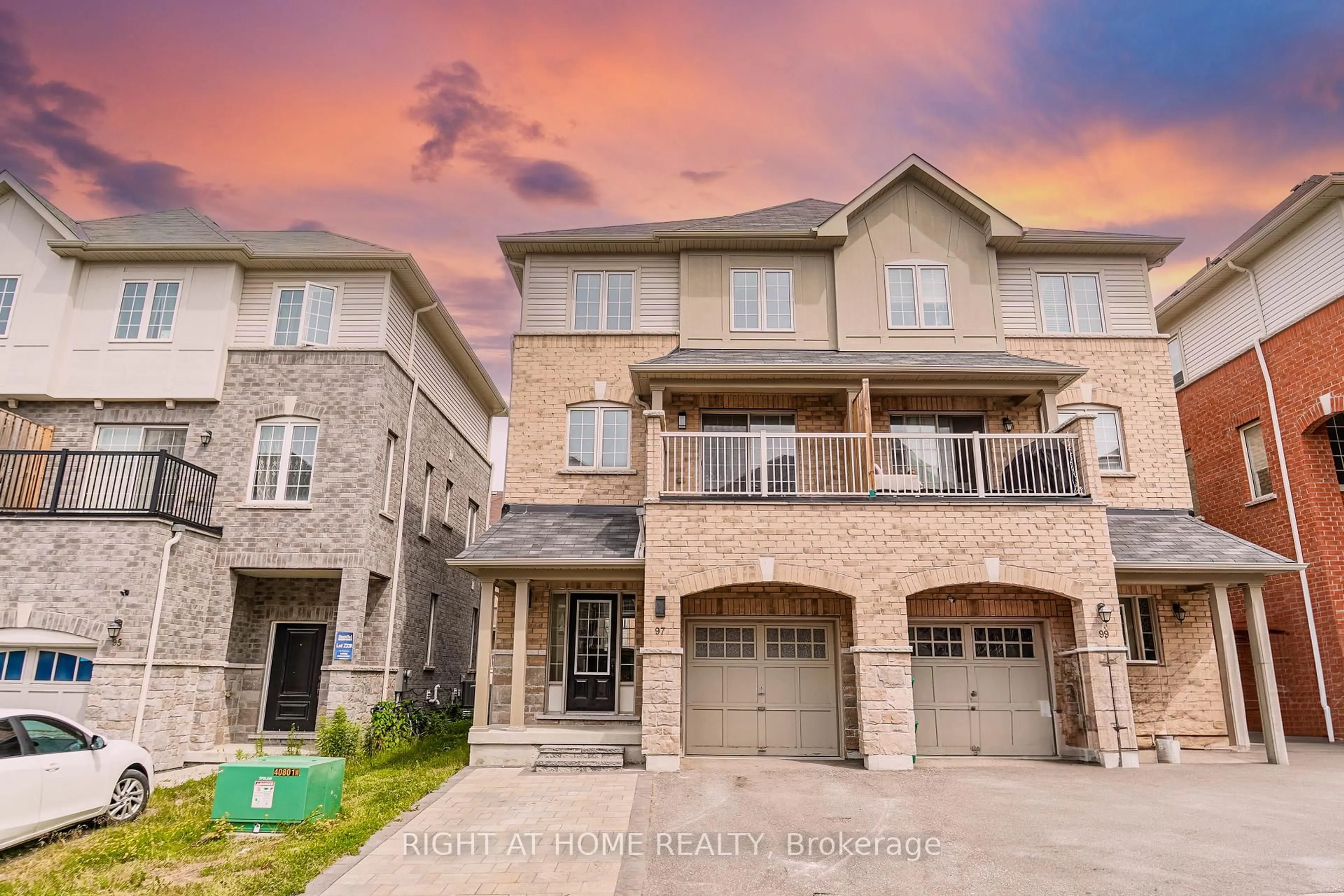 Home with brick exterior material, street for 97 Ainley Rd, Ajax Ontario L1Z 0S9
