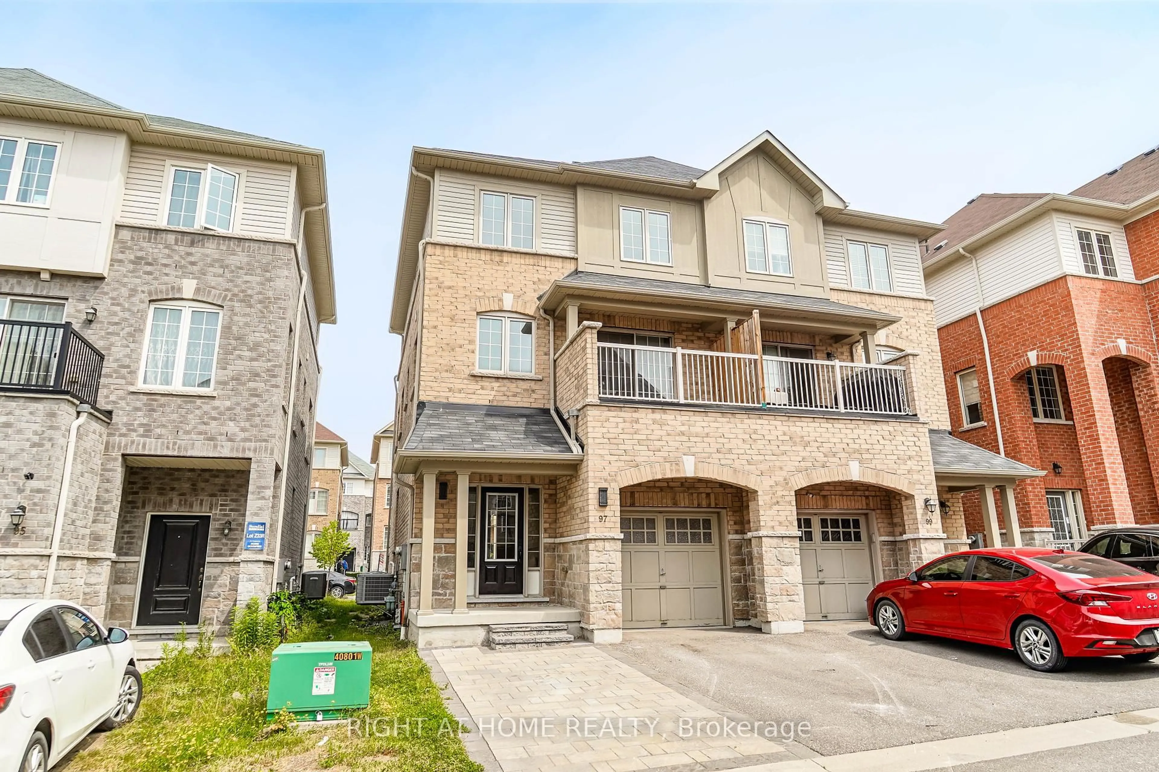 Home with brick exterior material, street for 97 Ainley Rd, Ajax Ontario L1Z 0S9