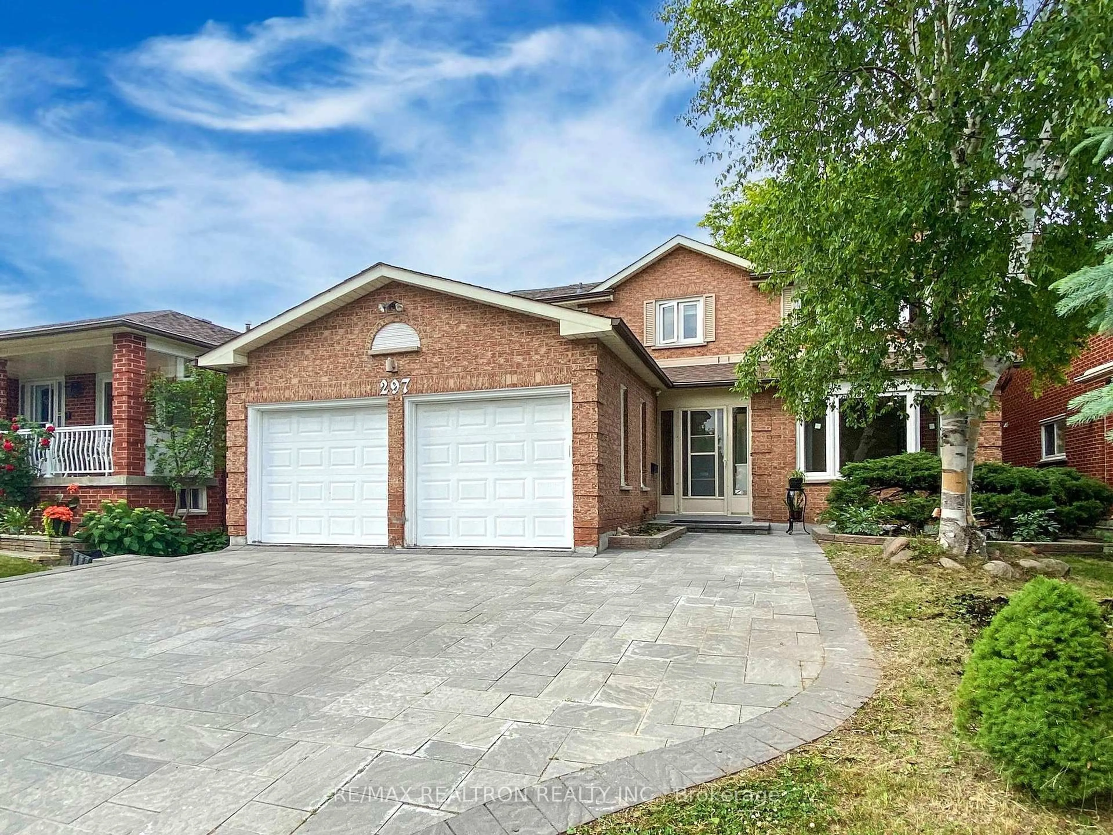 Home with brick exterior material, street for 297 Silver Springs Blvd, Toronto Ontario M1V 1G6
