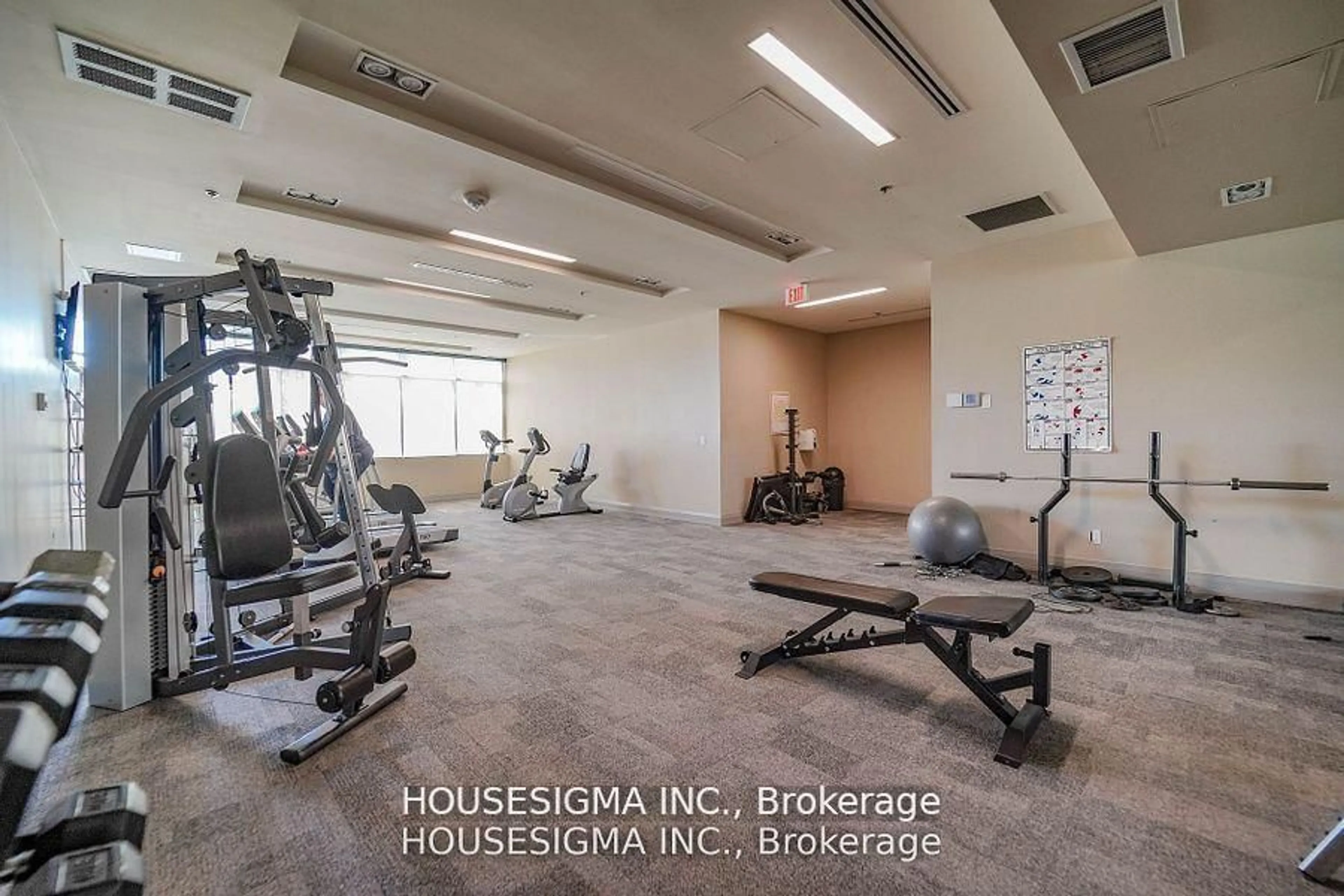 Gym or fitness room for 3520 Danforth Ave #417, Toronto Ontario M1L 1E5