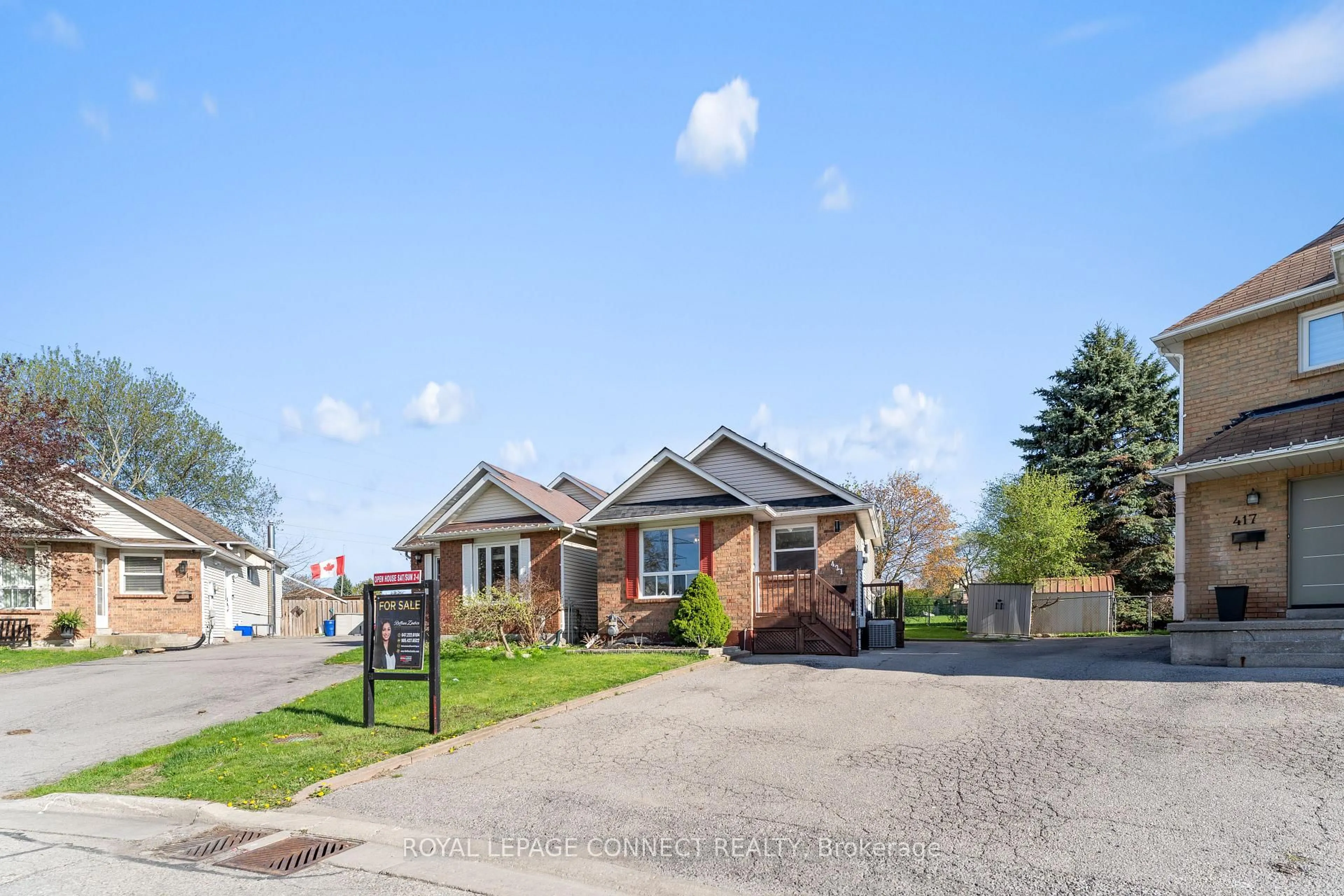 Home with brick exterior material, street for 421 Pompano Crt, Oshawa Ontario L1K 1M9