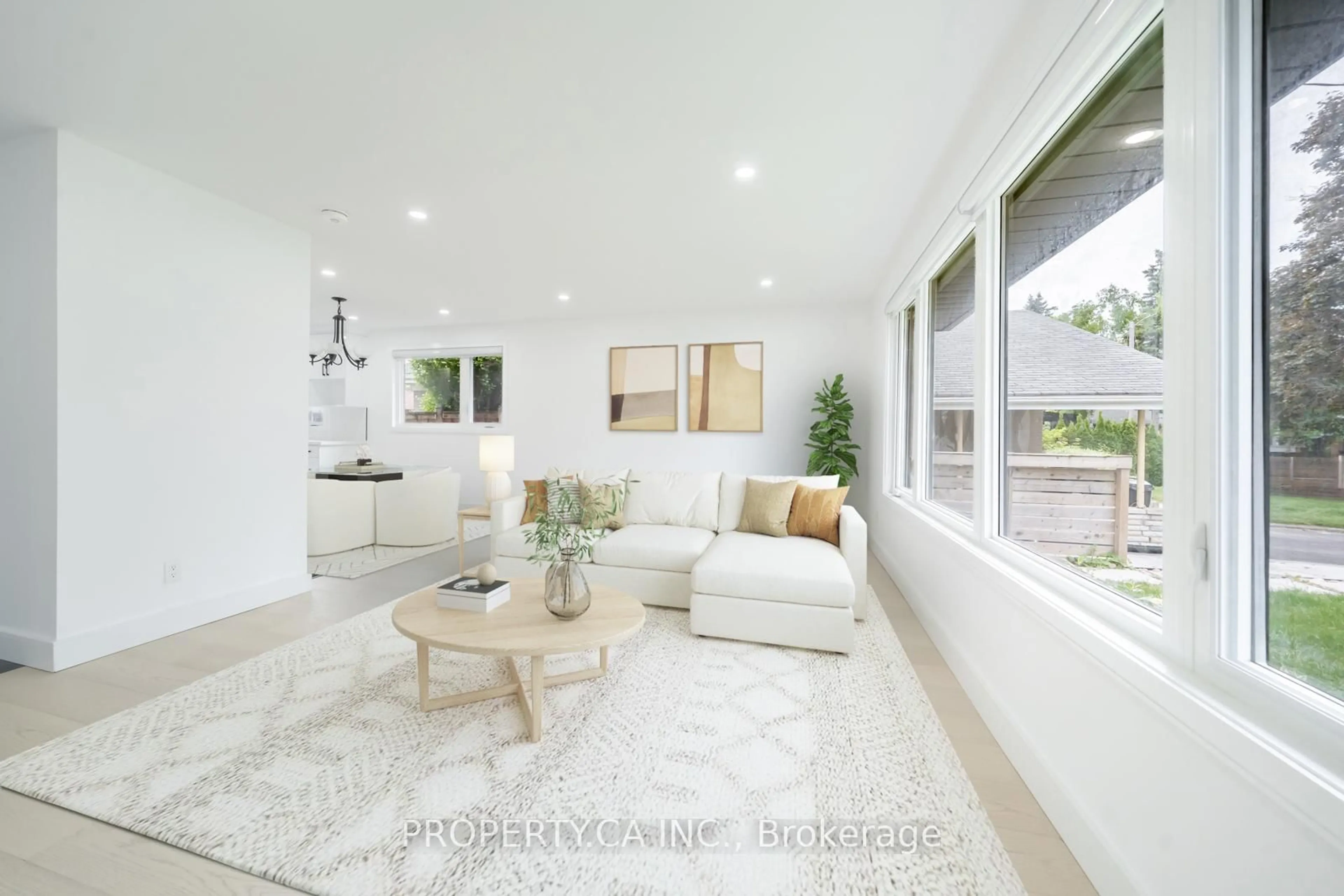 Living room with furniture, ceramic/tile floor for 33 Moorecroft Cres, Toronto Ontario M1K 3T9