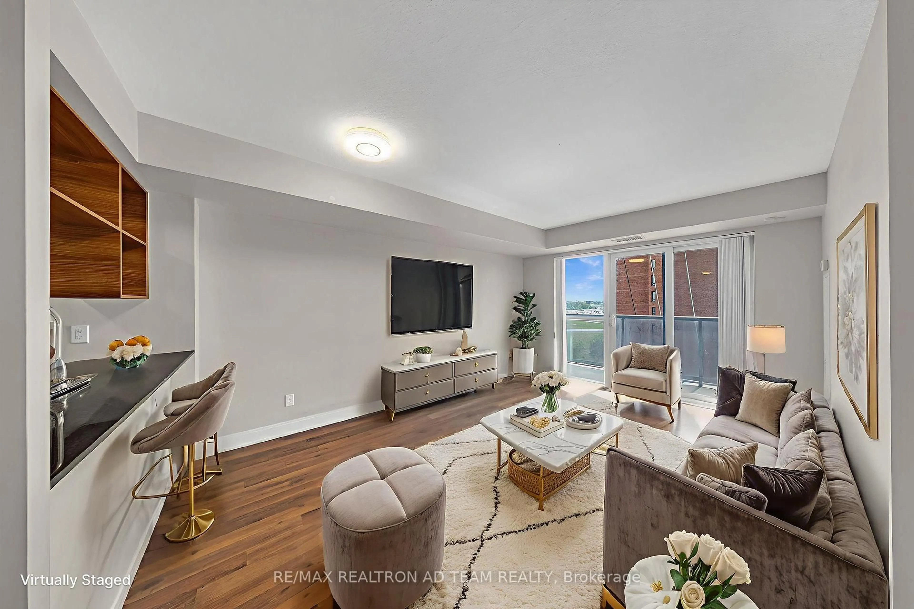 Living room with furniture, unknown for 125 Village Green Sq #706, Toronto Ontario M1S 0G3