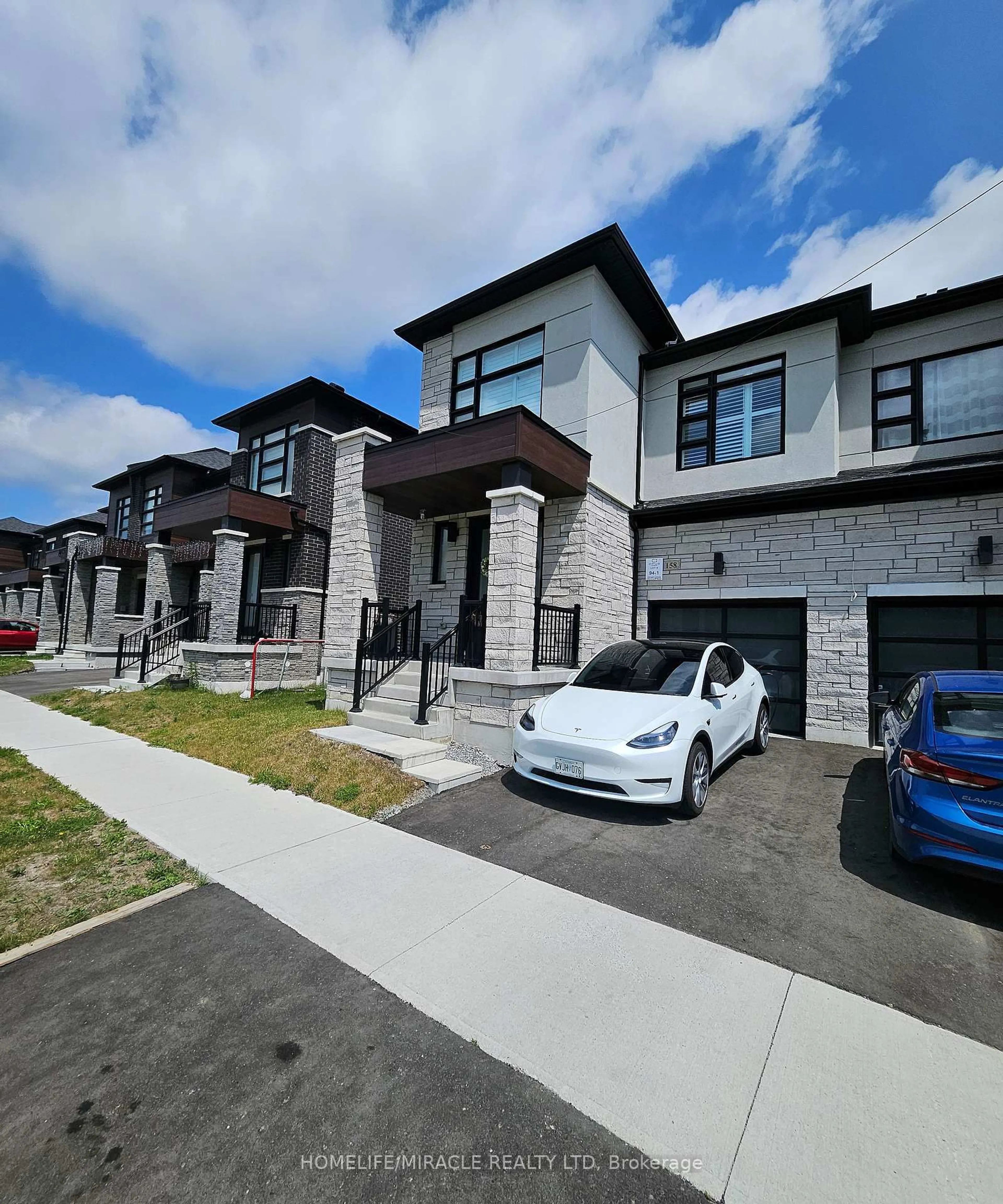 Home with brick exterior material, street for 158 Ogston Cres, Whitby Ontario L1P 0H3