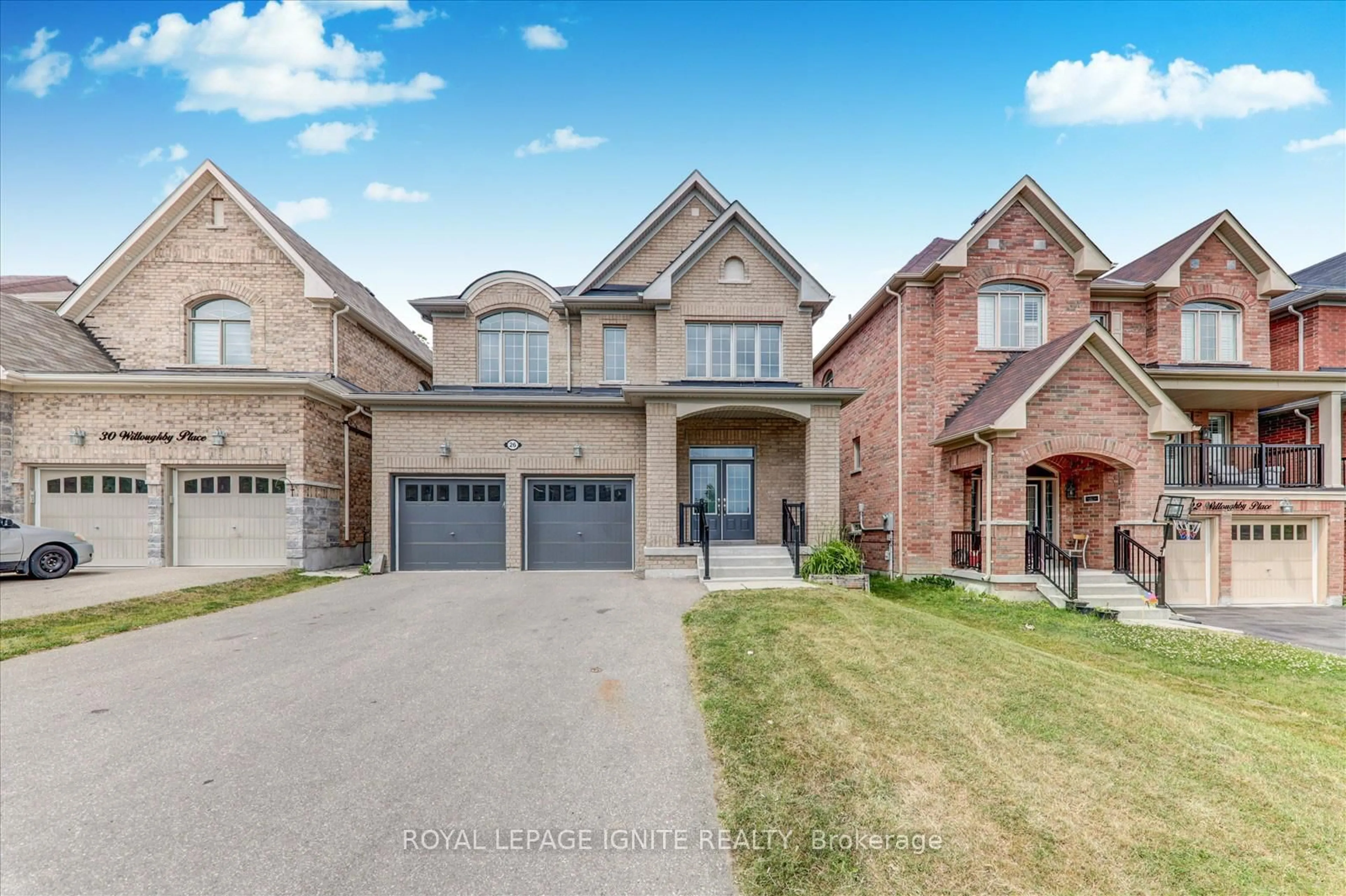 Home with brick exterior material, street for 26 Willoughby Pl, Clarington Ontario L1C 0W4