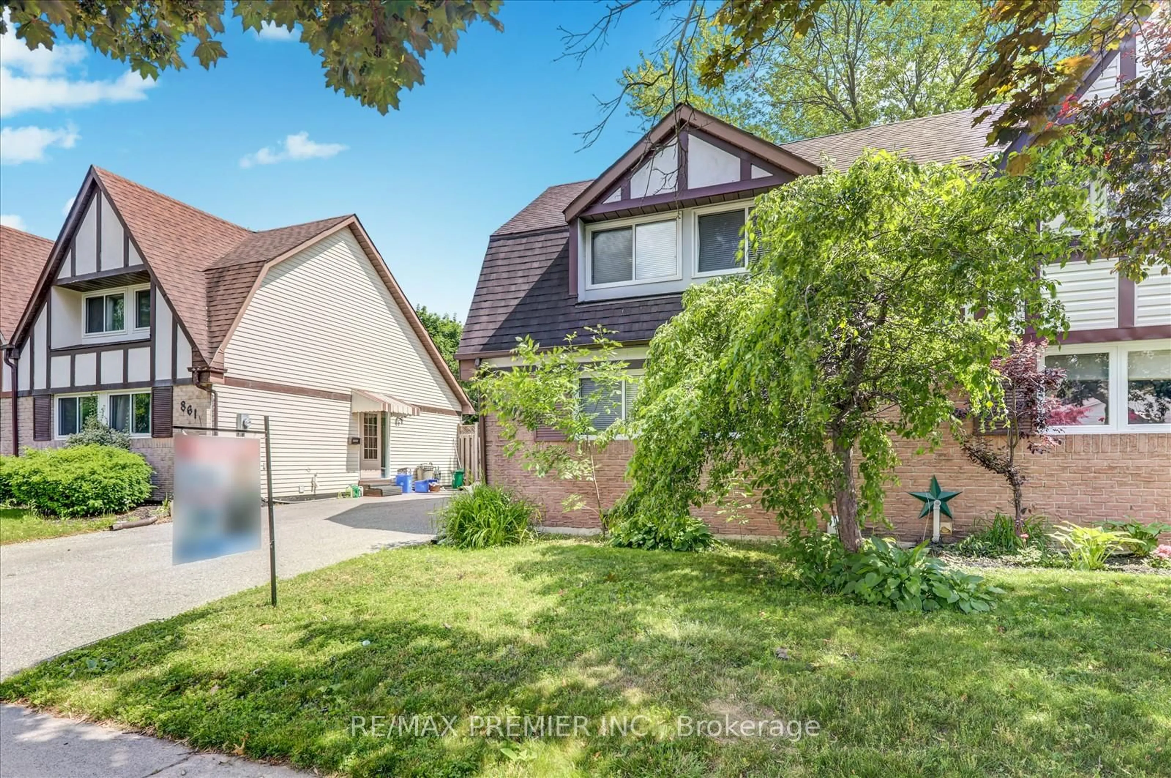 Home with brick exterior material, street for 857 Traddles Ave, Oshawa Ontario L1K 1N7