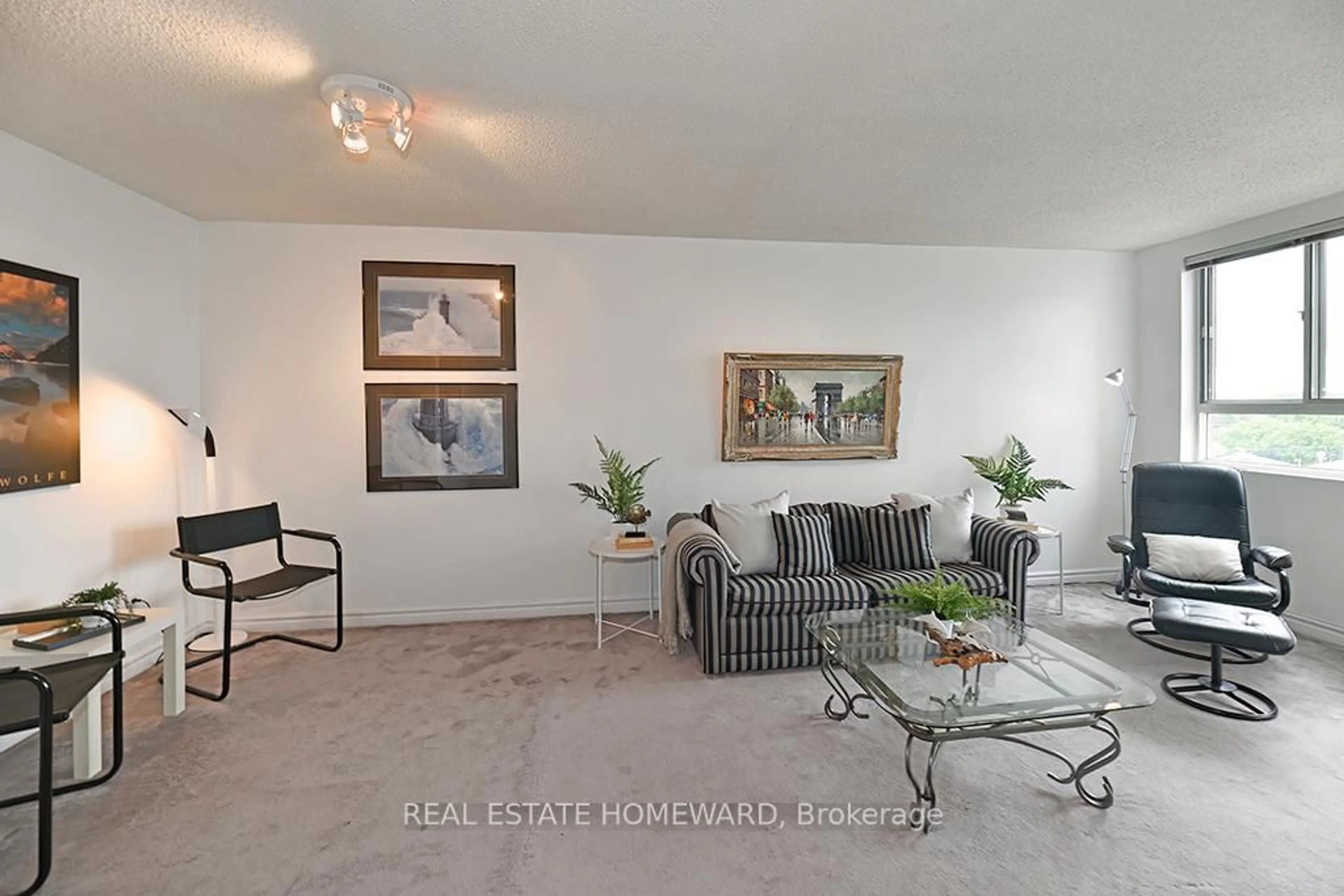 Living room with furniture, unknown for 4 Park Vista Dr #1208, Toronto Ontario M4B 3M8