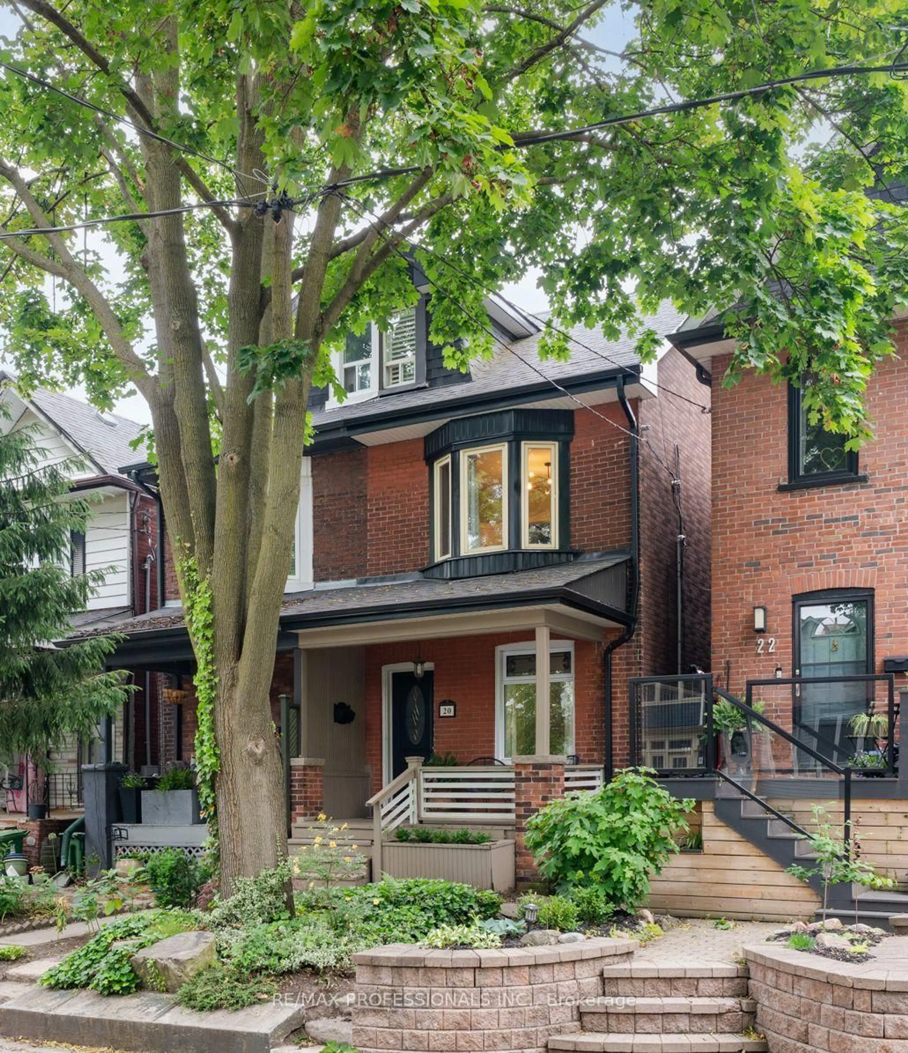 Home with brick exterior material, street for 20 Condor Ave, Toronto Ontario M4J 3M6