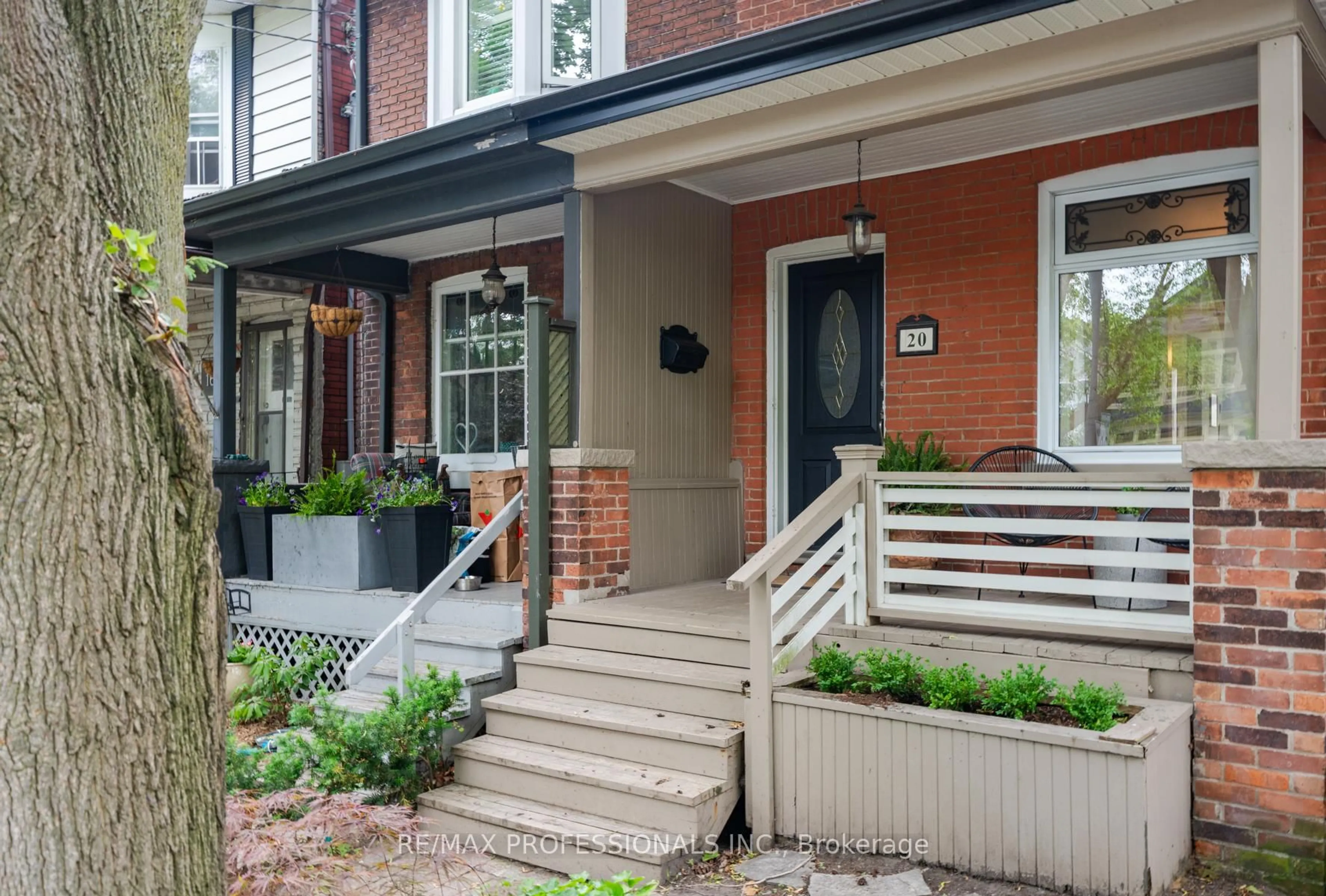 Home with brick exterior material, street for 20 Condor Ave, Toronto Ontario M4J 3M6