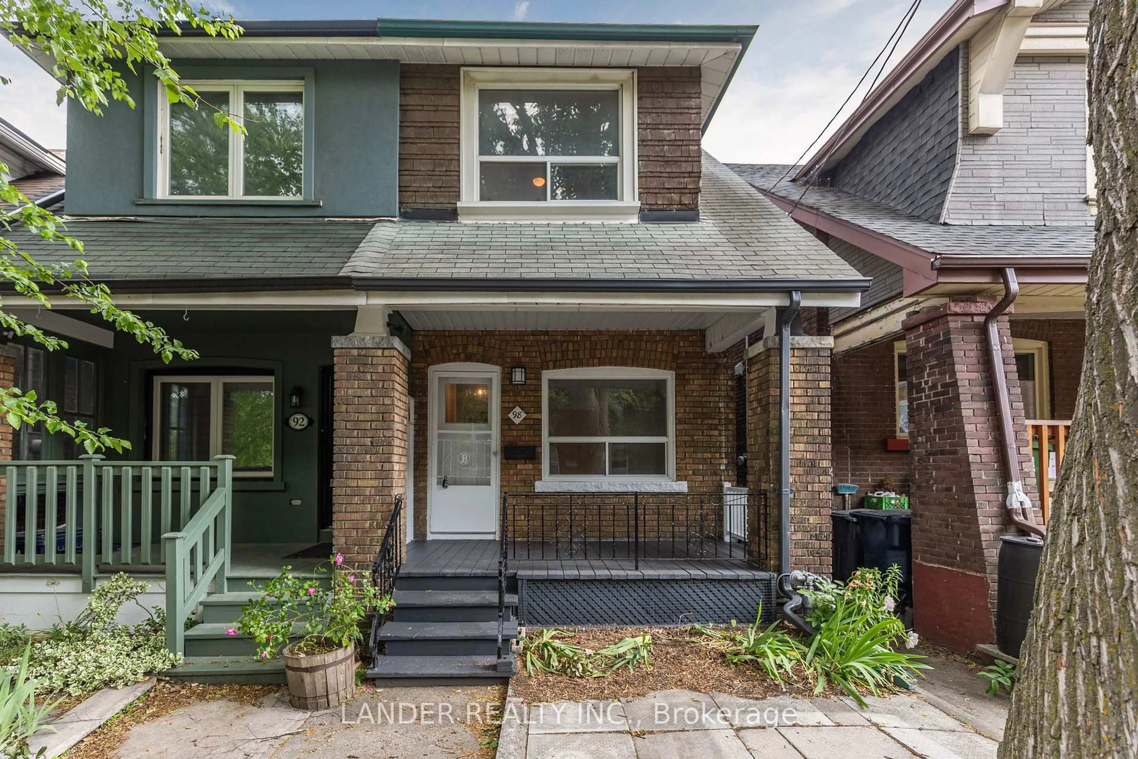 Home with brick exterior material, street for 98 Chatham Ave, Toronto Ontario M4J 1K7
