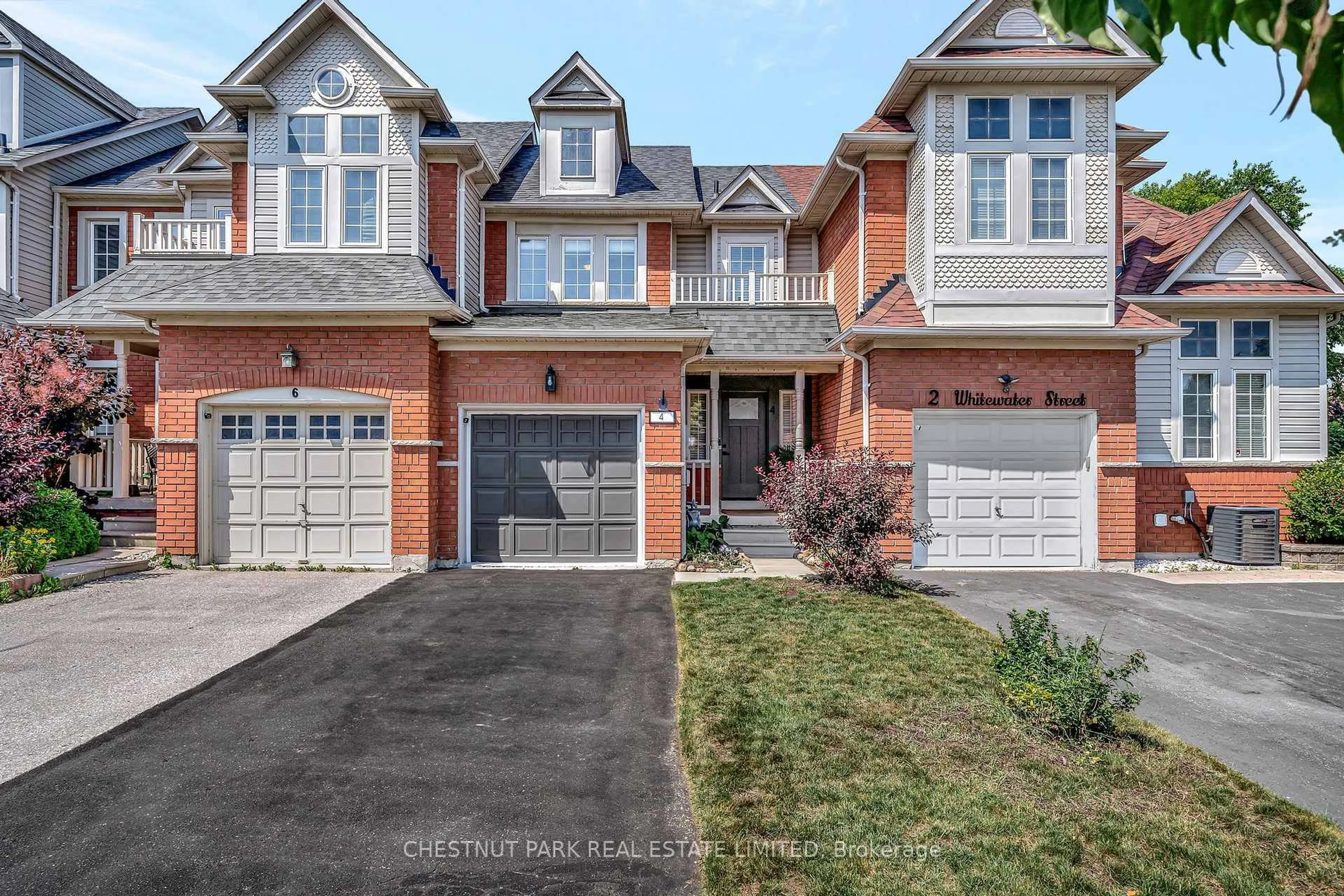 Home with brick exterior material, street for 4 Whitewater St, Whitby Ontario L1R 2S9