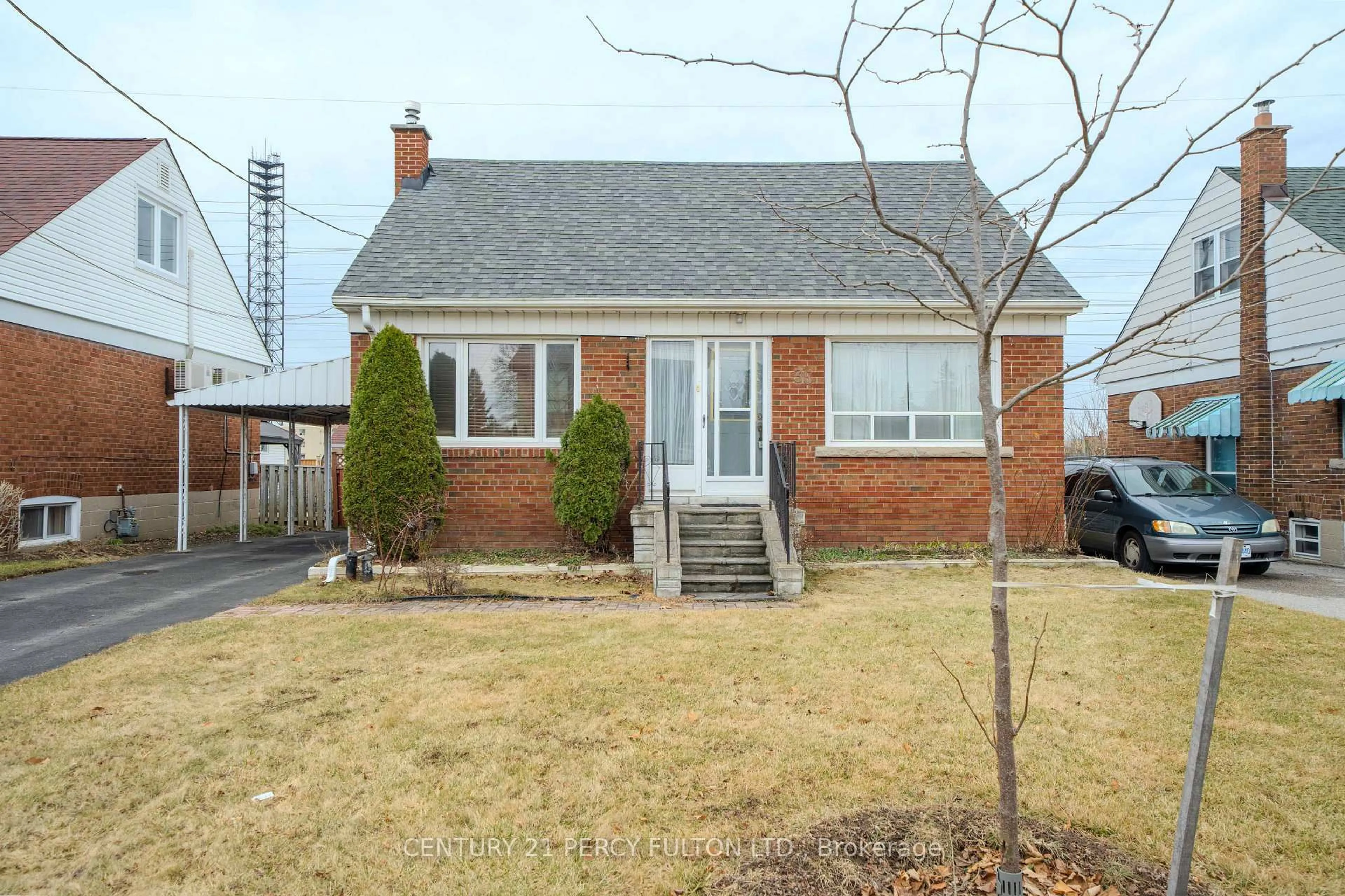 Home with brick exterior material, street for 35 Biscayne Blvd, Toronto Ontario M1R 1A1