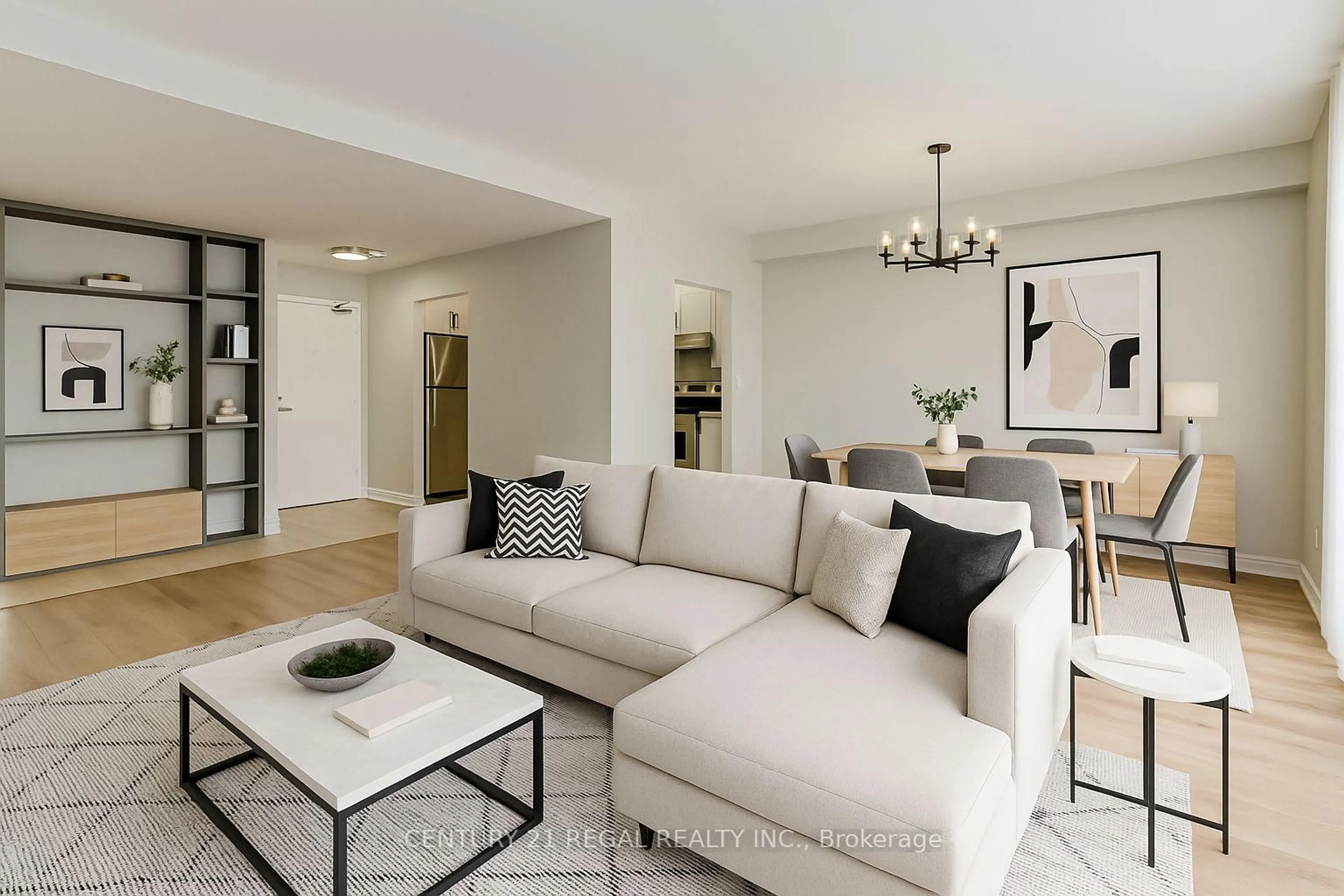 Living room with furniture, unknown for 5 Massey Sq #Ph06, Toronto Ontario M4C 5L6