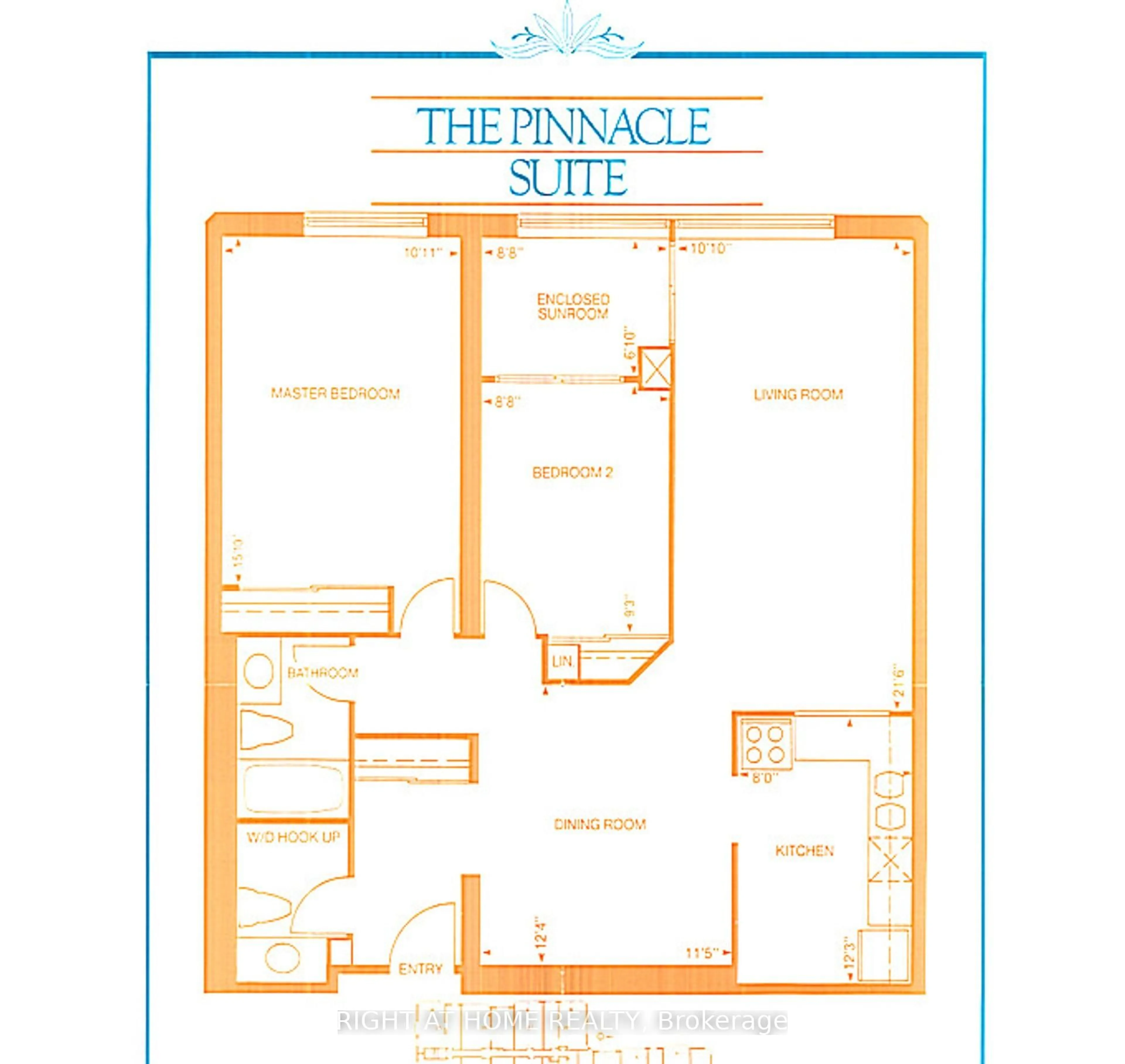 Floor plan for 75 Bamburgh Circ #119, Toronto Ontario M1W 3W1