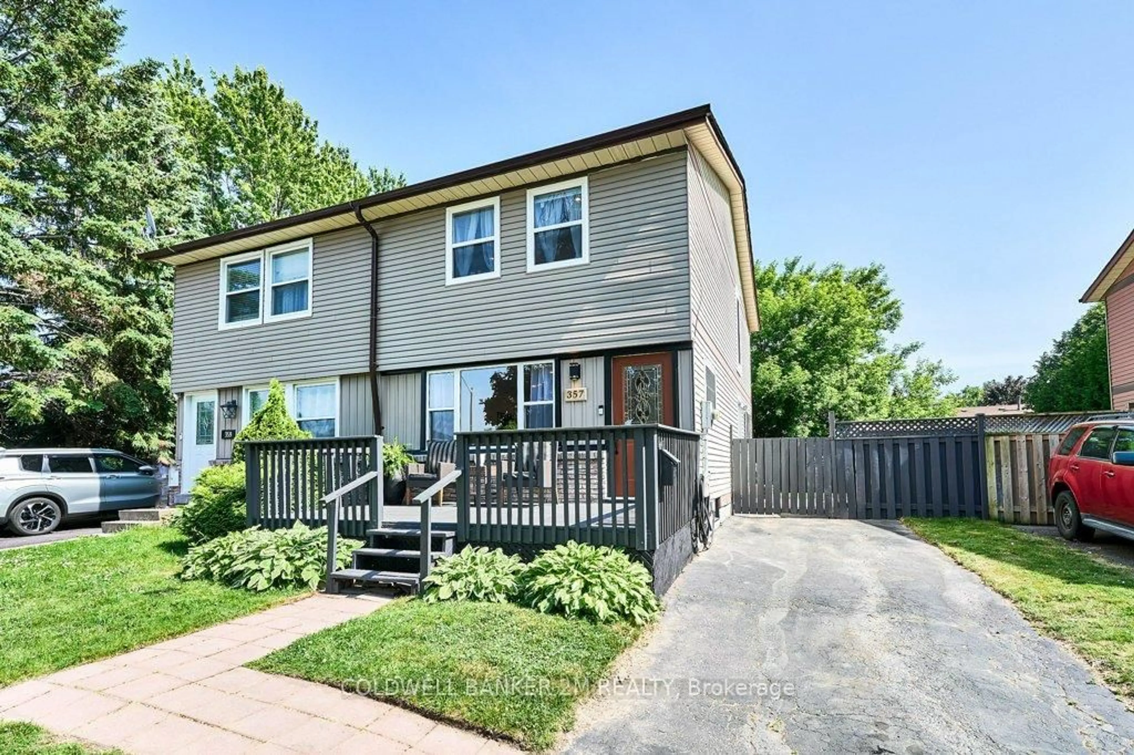 Home with vinyl exterior material, street for 357 Pompano Crt, Oshawa Ontario L1K 1M9