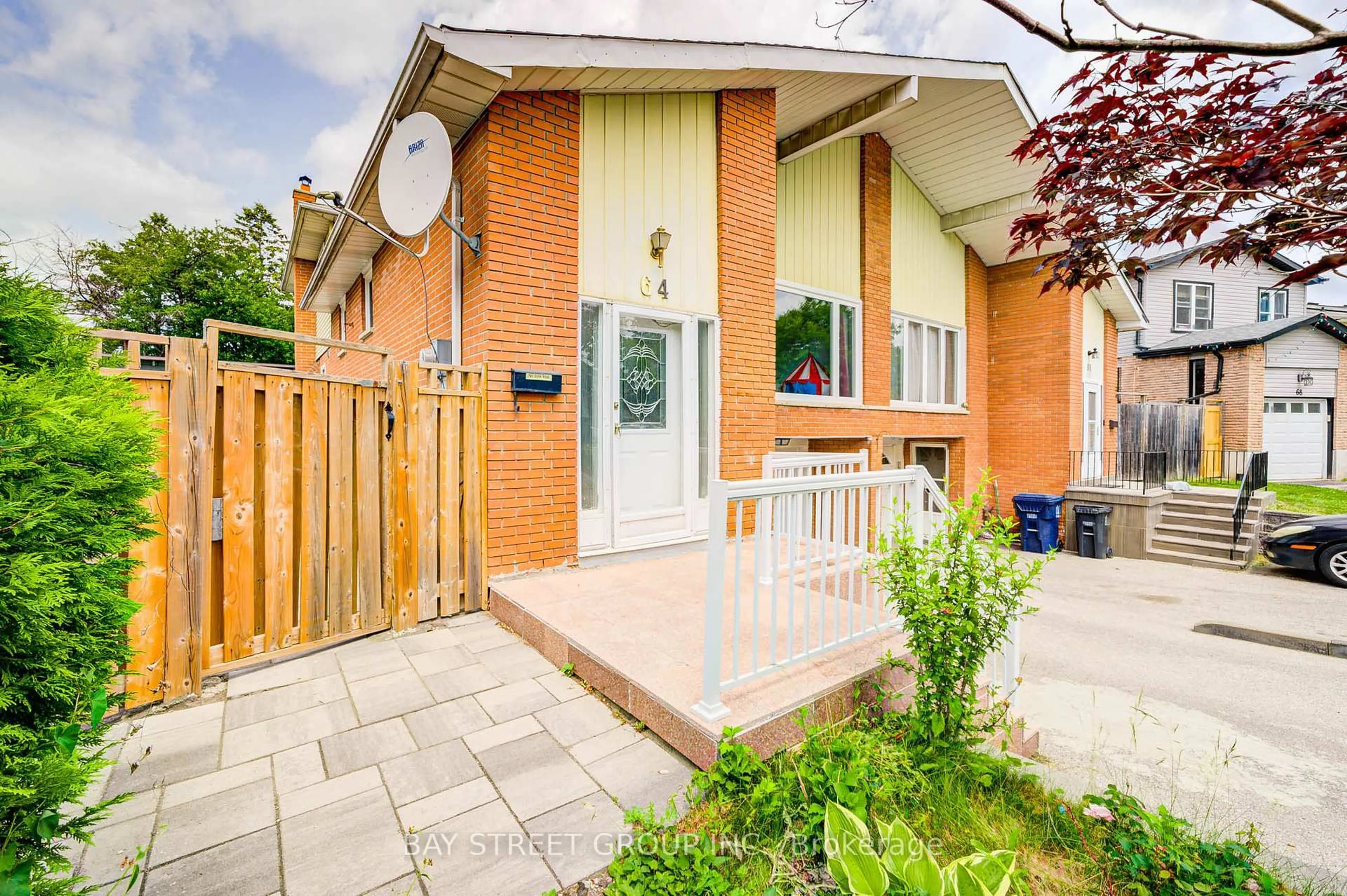 Home with brick exterior material, street for 64 Rakewood Cres, Toronto Ontario M1V 1M7