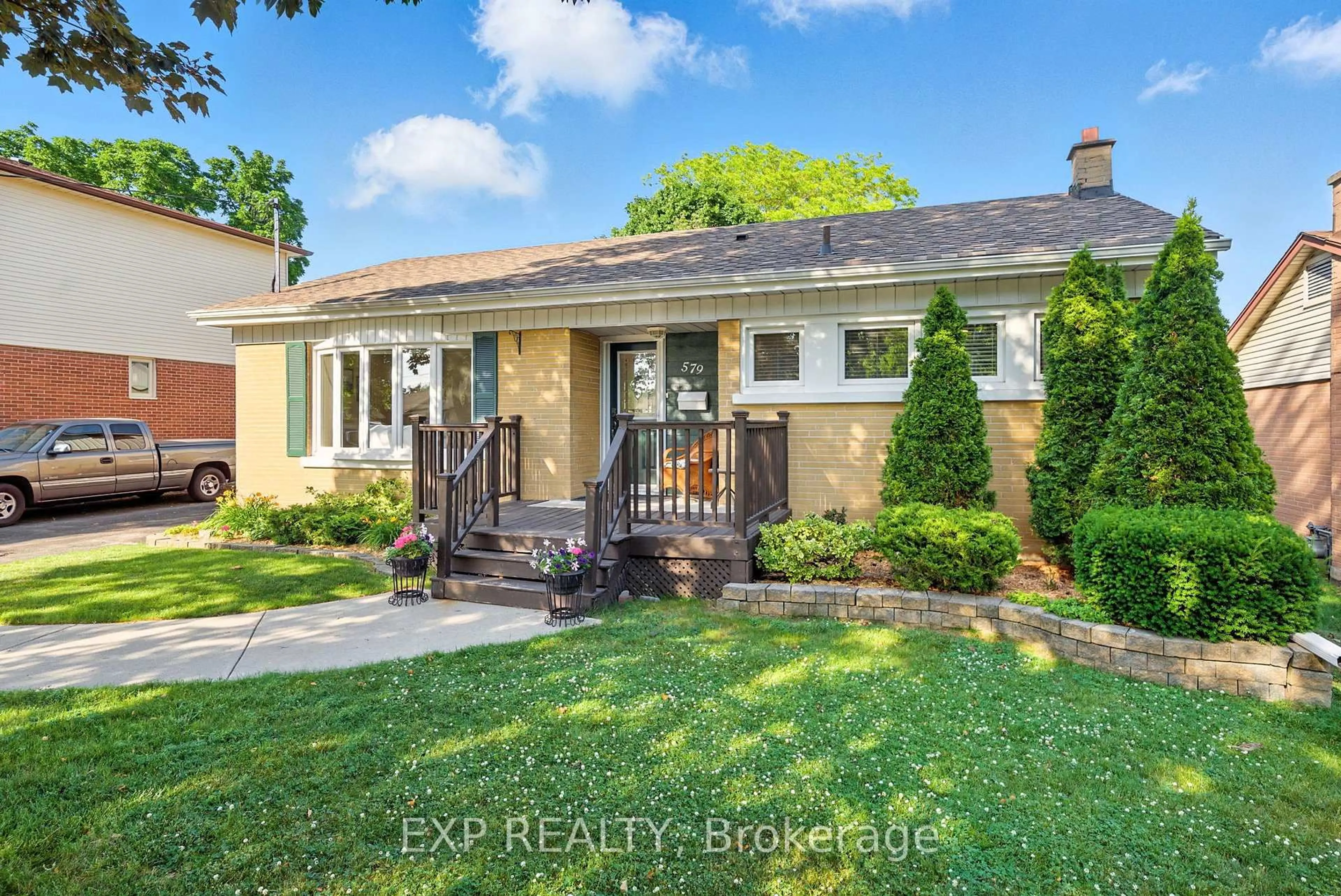Home with brick exterior material, street for 579 Fernhill Blvd, Oshawa Ontario L1J 5J9