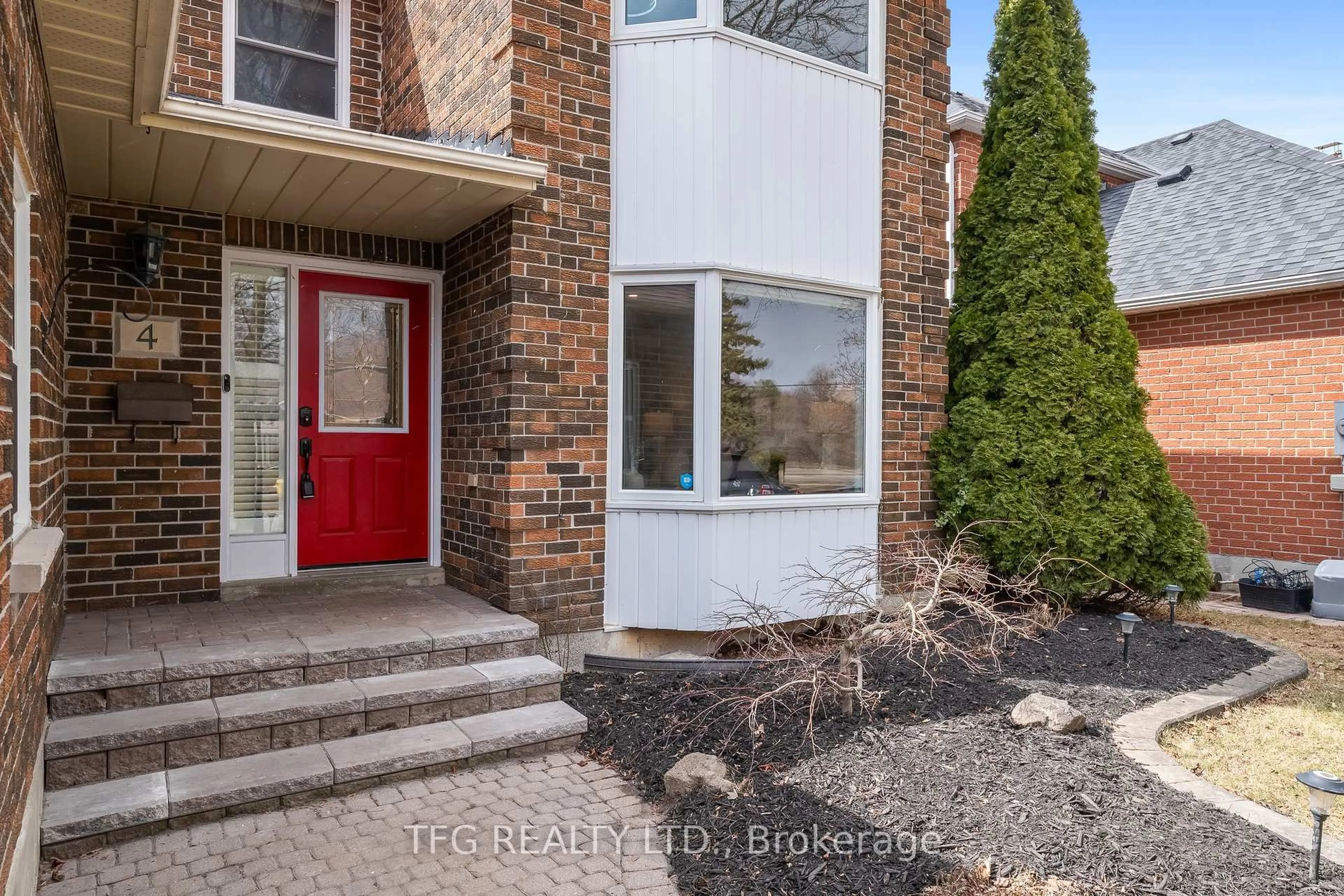 Home with brick exterior material, street for 4 Carriage Lane, Clarington Ontario L1E 1J9