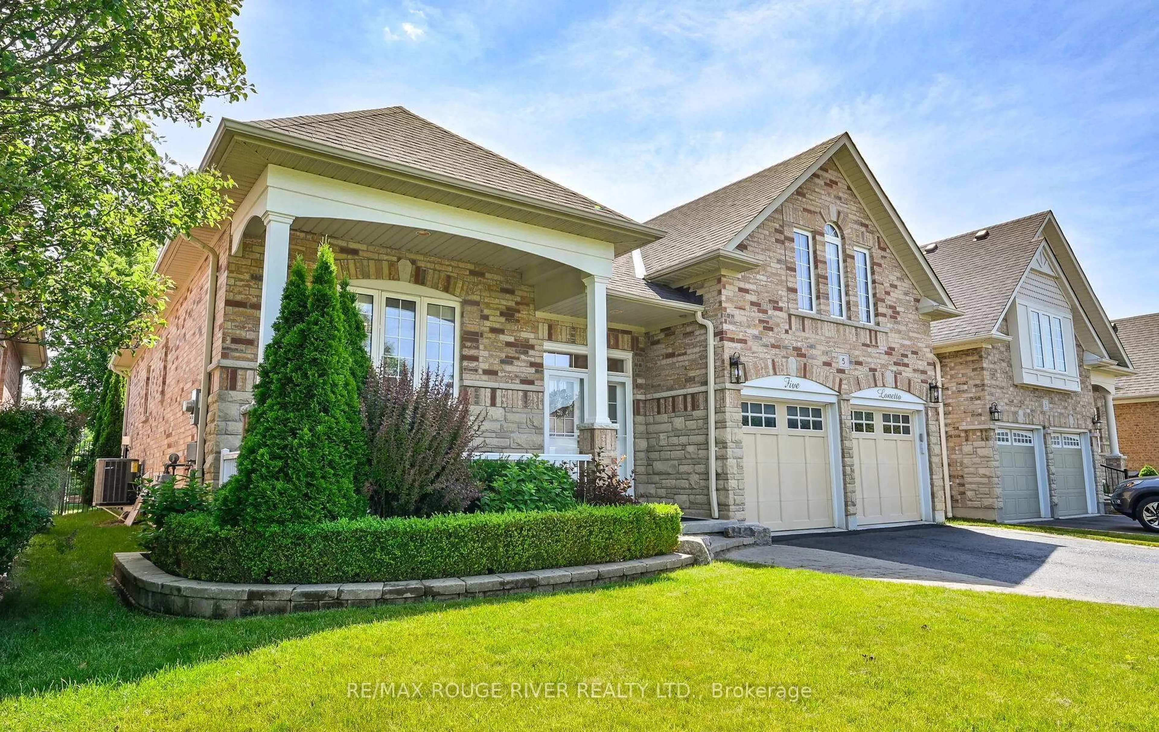 Home with brick exterior material, street for 5 Lonetto St, Whitby Ontario L1M 0G7