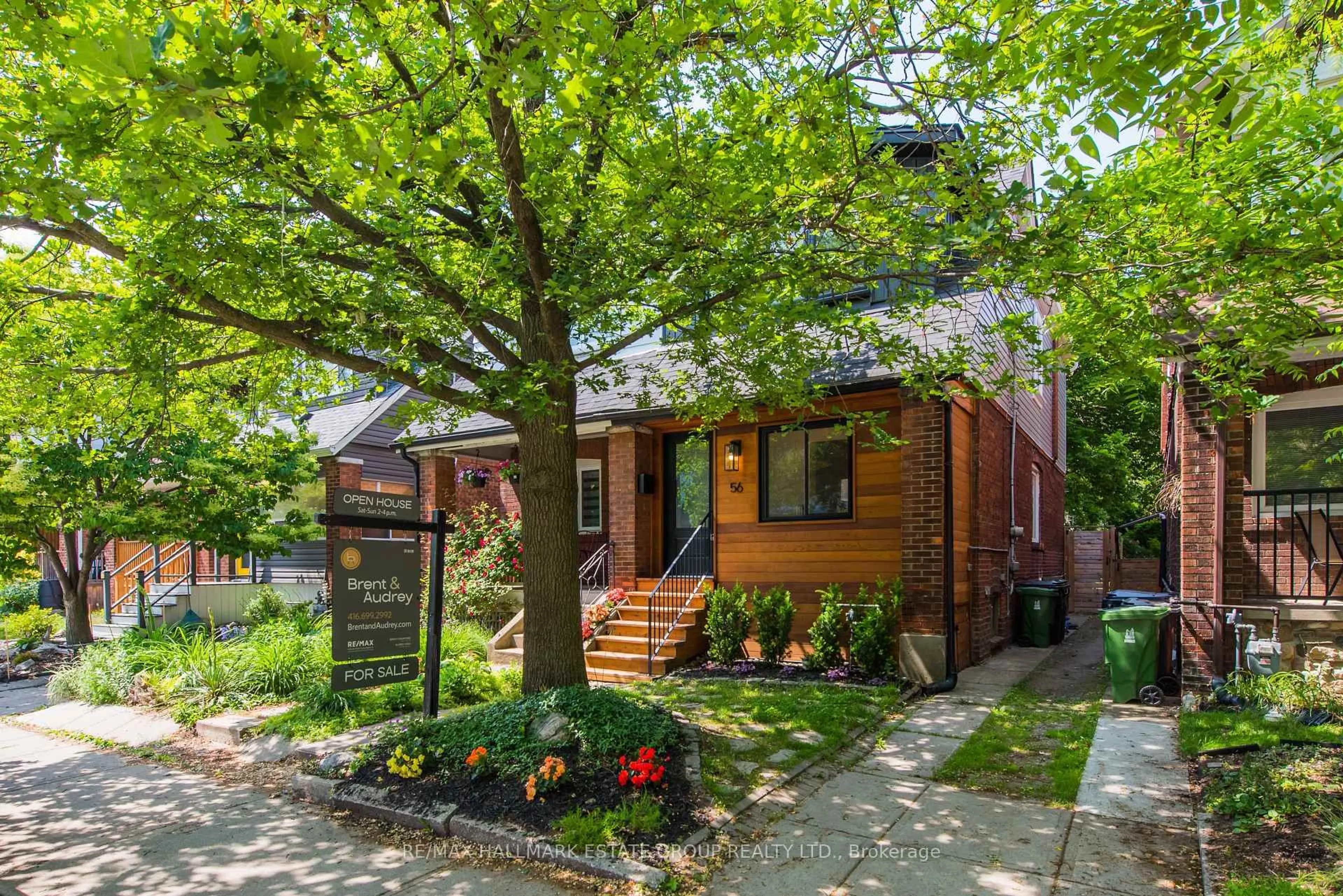 Home with brick exterior material, street for 56 Oakcrest Ave, Toronto Ontario M4C 1B5