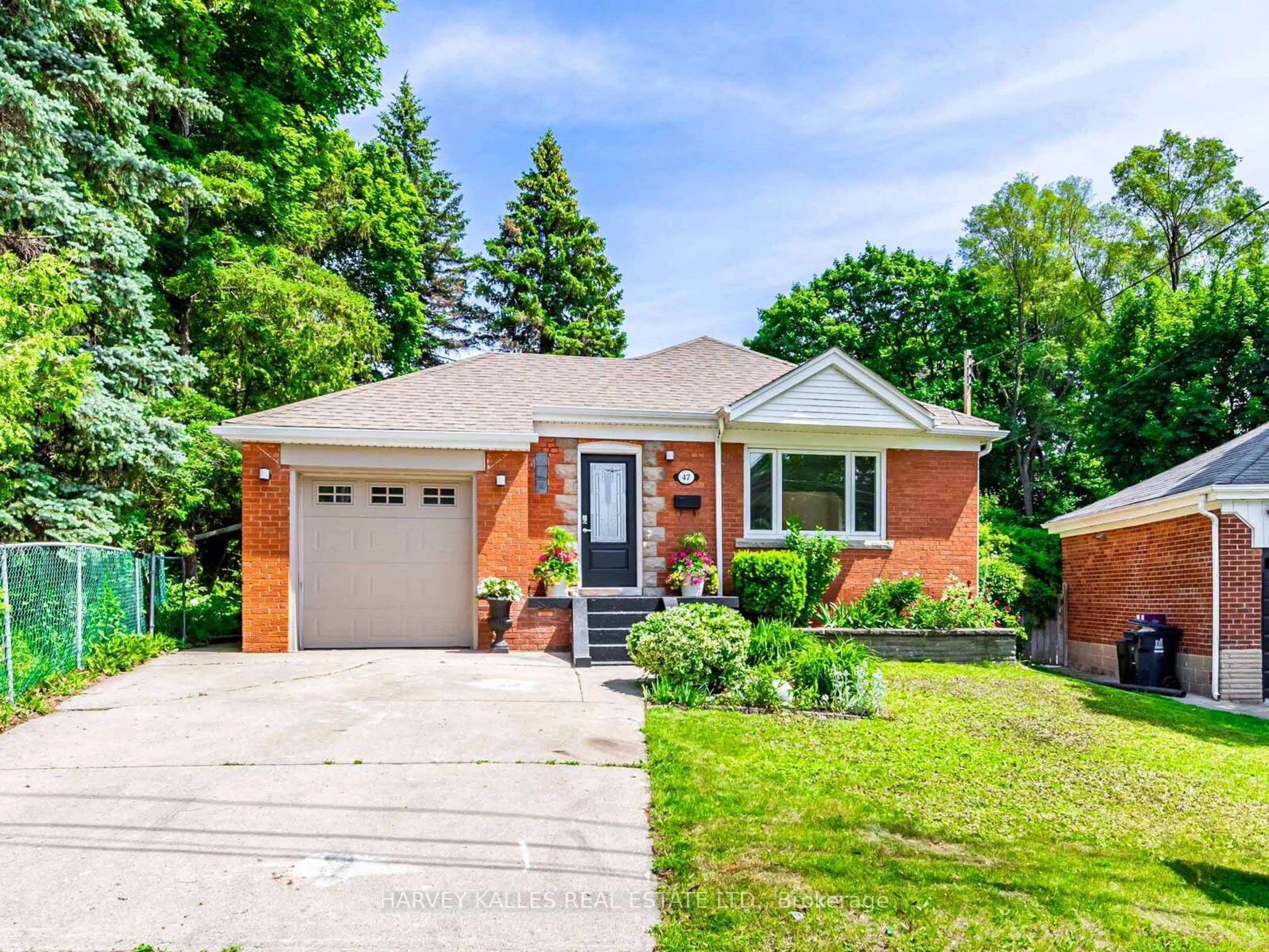 Home with brick exterior material, street for 47 Notley Pl, Toronto Ontario M4B 2M7