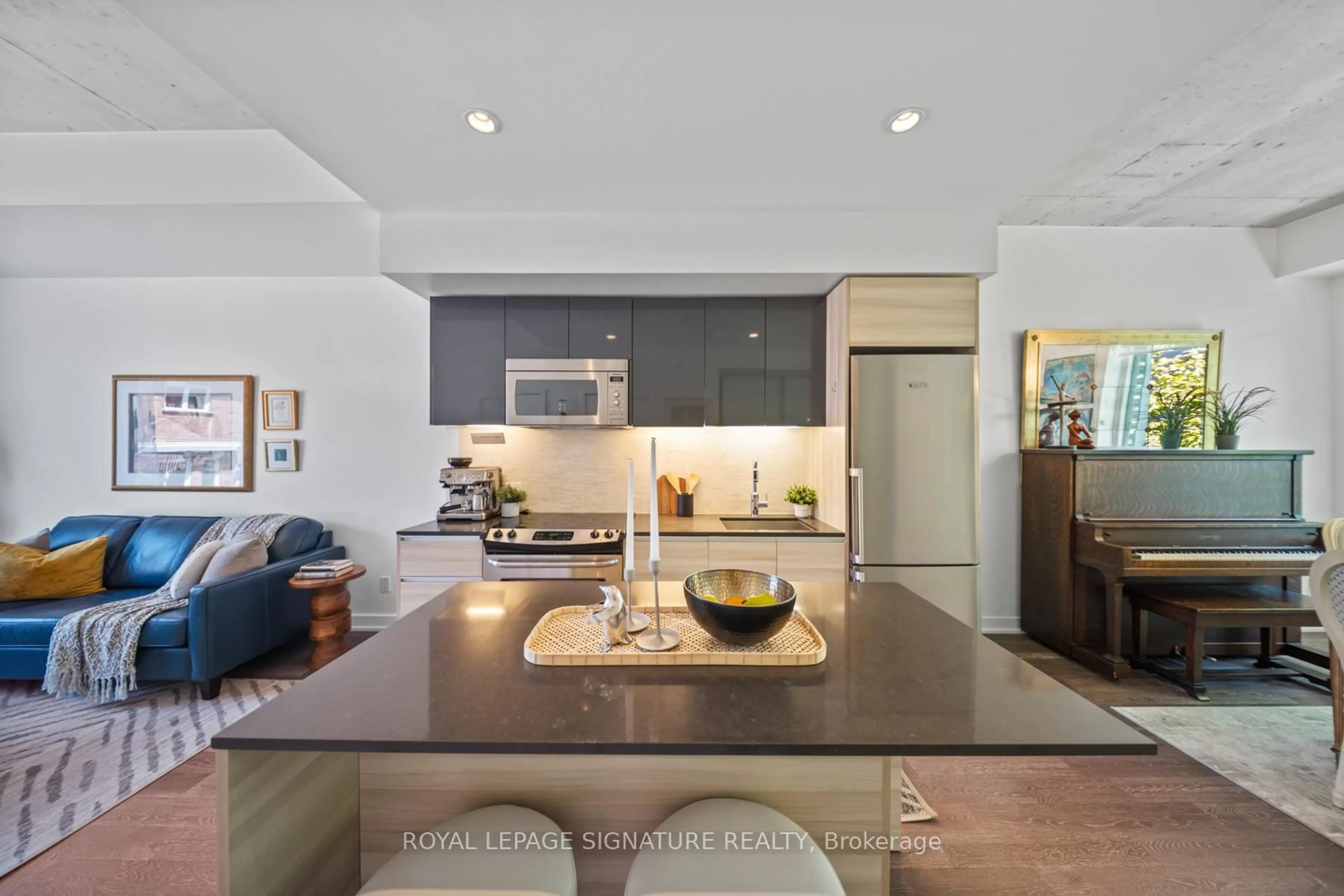 Open concept kitchen, unknown for 1190 Dundas St #331, Toronto Ontario M4M 0C5