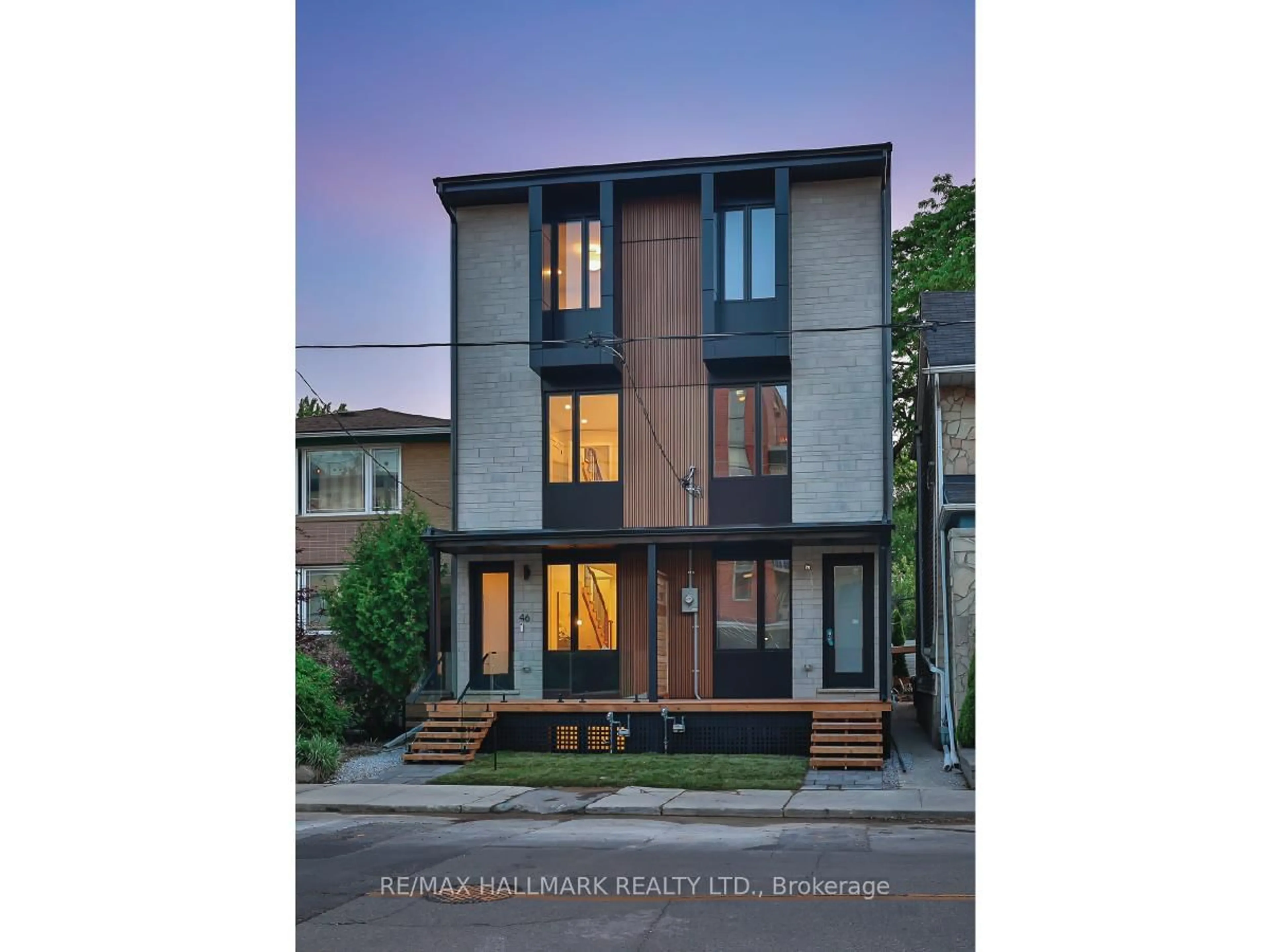 Home with brick exterior material, street for 46A Pape Ave, Toronto Ontario M4M 2V6
