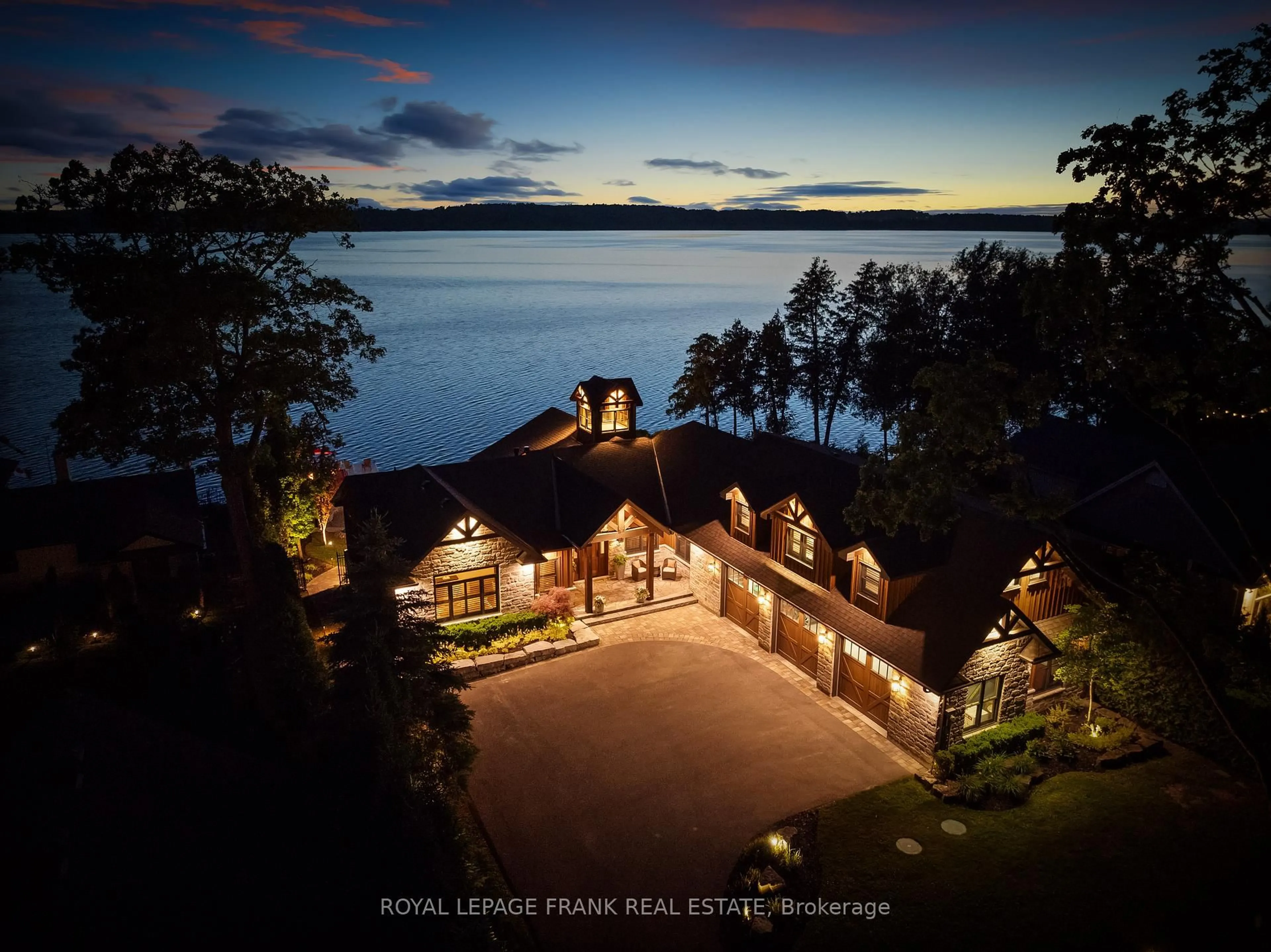 A pic from outside/outdoor area/front of a property/back of a property/a pic from drone, water/lake/river/ocean view for 257 Stephenson Point Rd, Scugog Ontario L9L 1B4