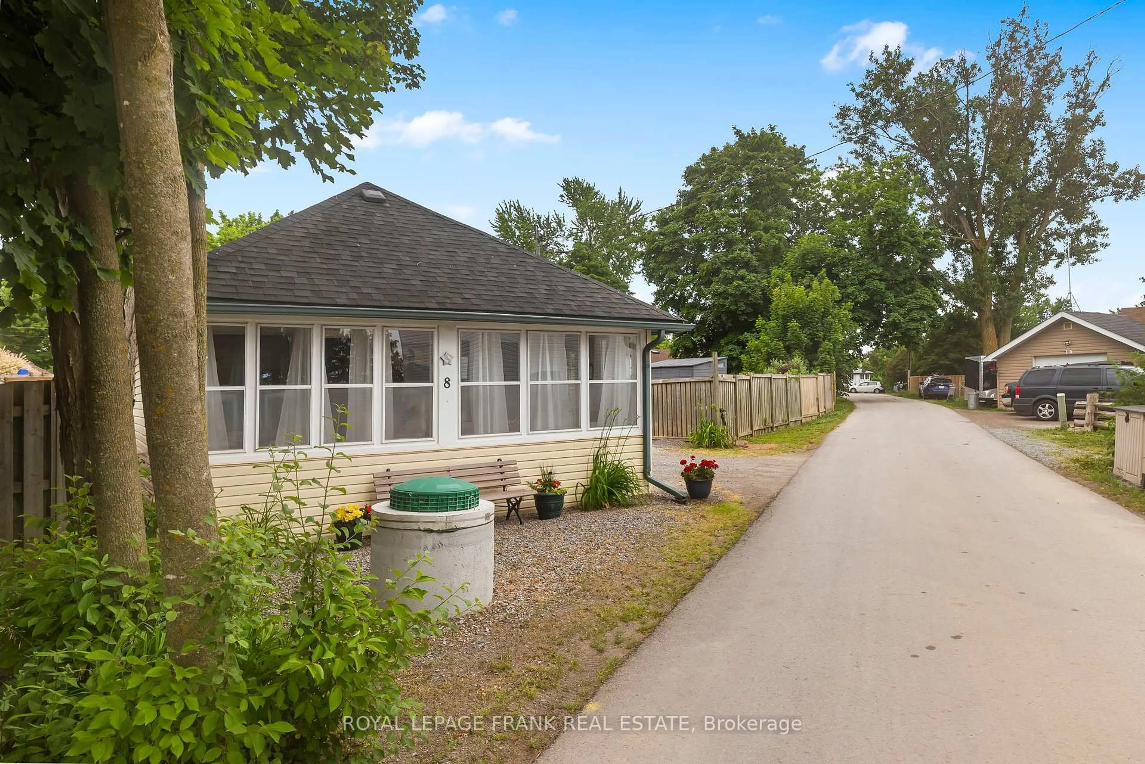 A pic from outside/outdoor area/front of a property/back of a property/a pic from drone, street for 8 Angle St, Scugog Ontario L0B 1E0