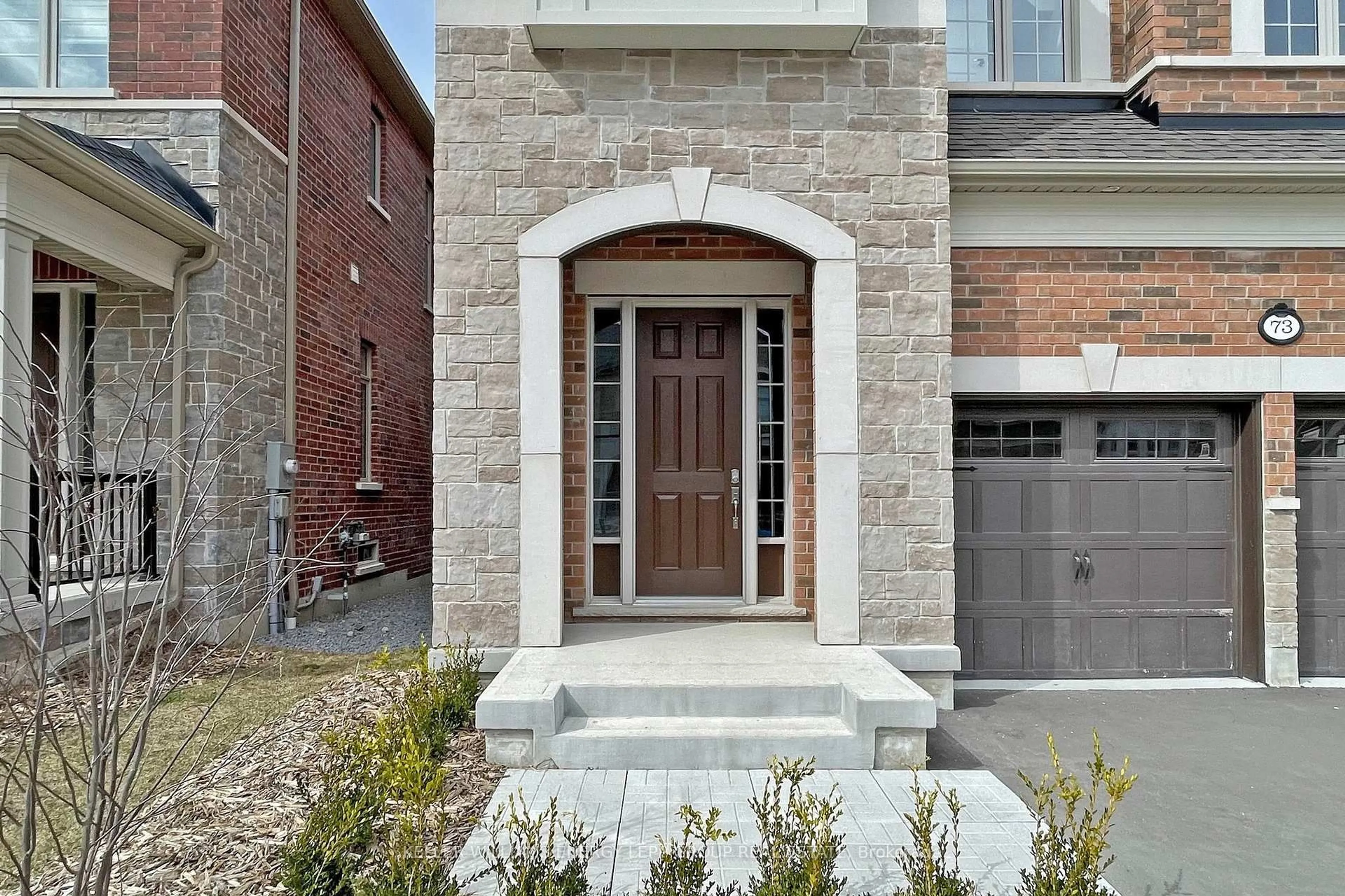 Home with brick exterior material, street for 73 Deer Ridge Cres, Whitby Ontario L1P 0P2