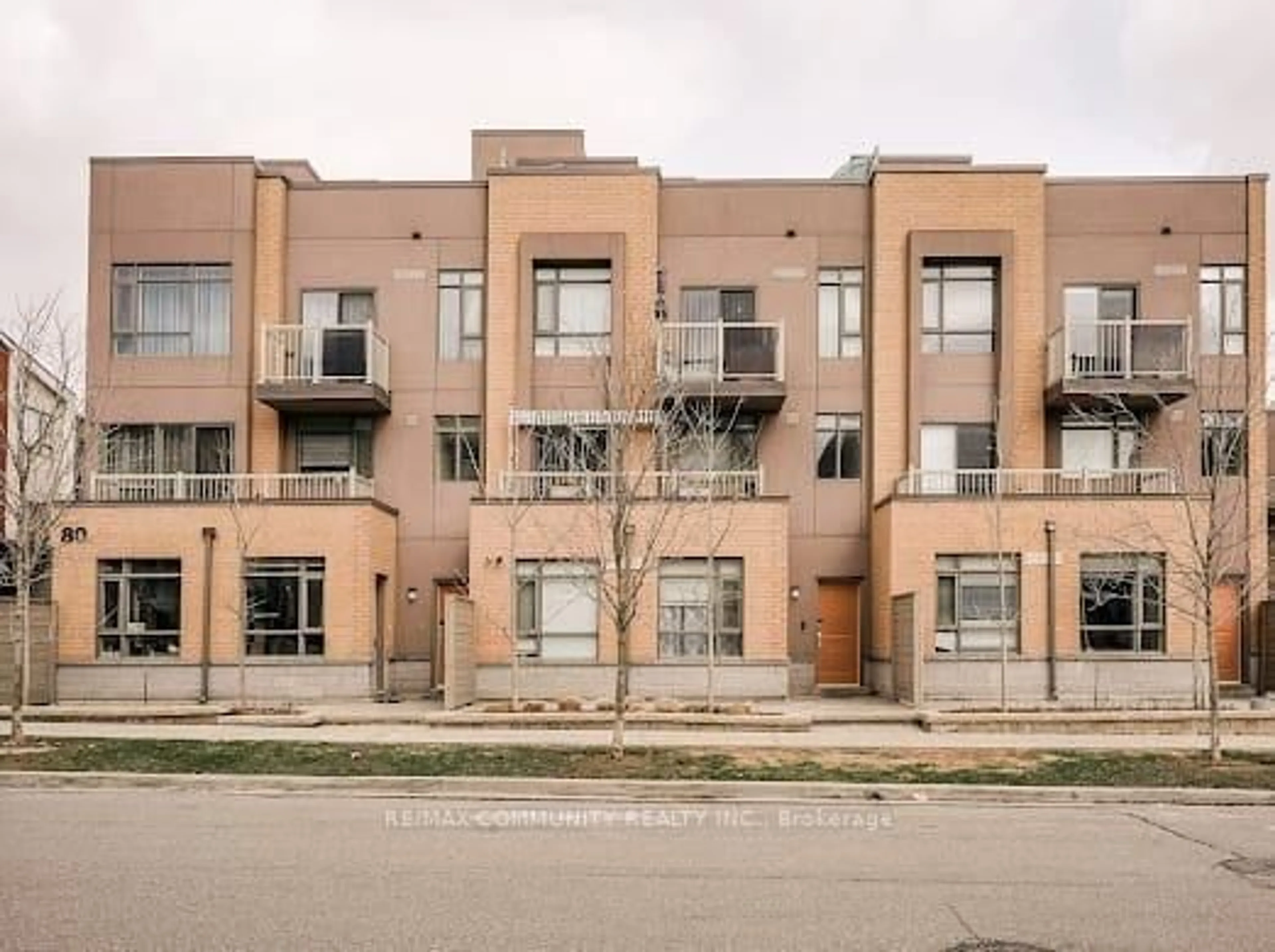 Home with brick exterior material, street for 80 Orchid Place Dr #311, Toronto Ontario M1B 0C4