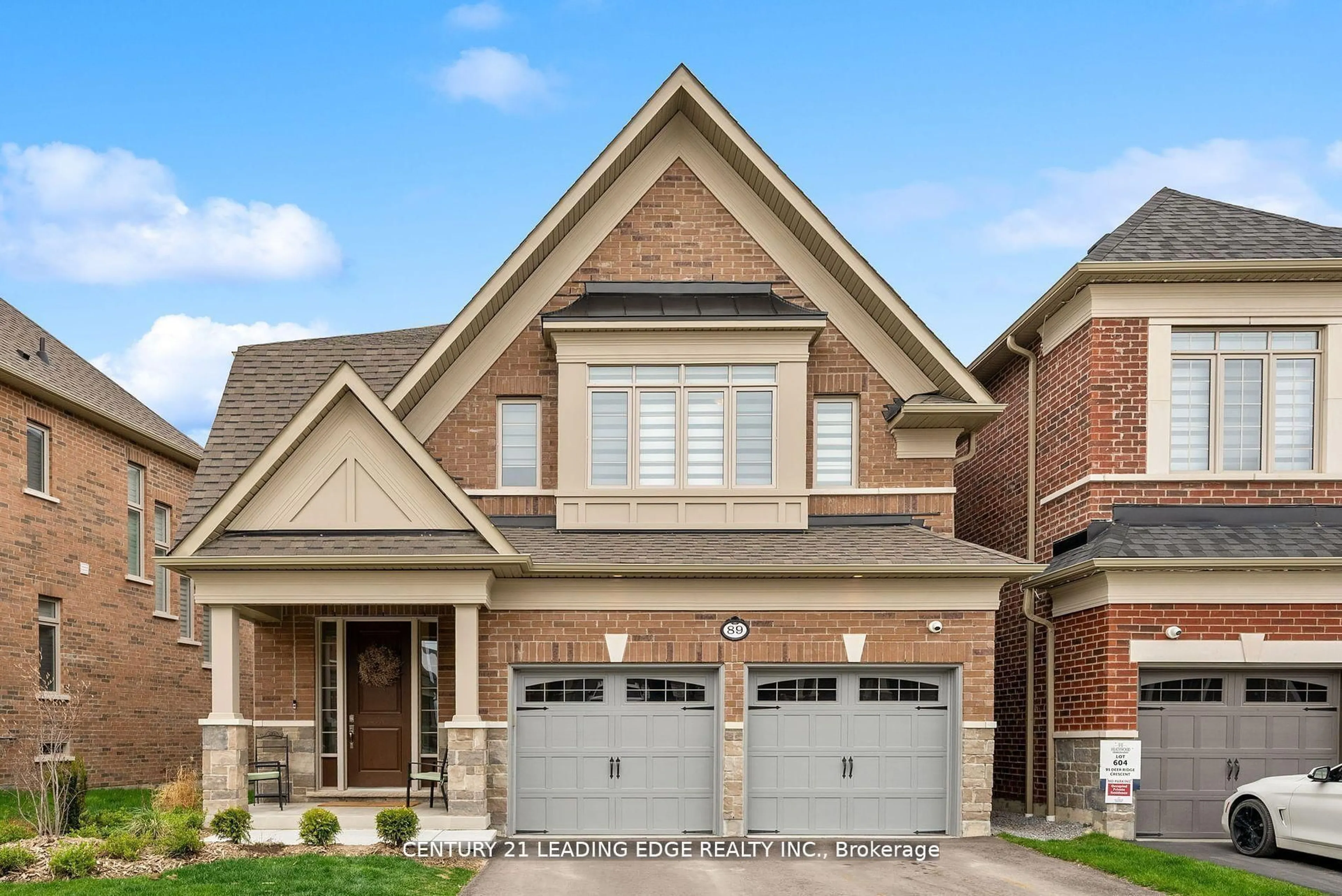 Home with brick exterior material, street for 89 Deer Ridge Cres, Whitby Ontario L1P 0T2