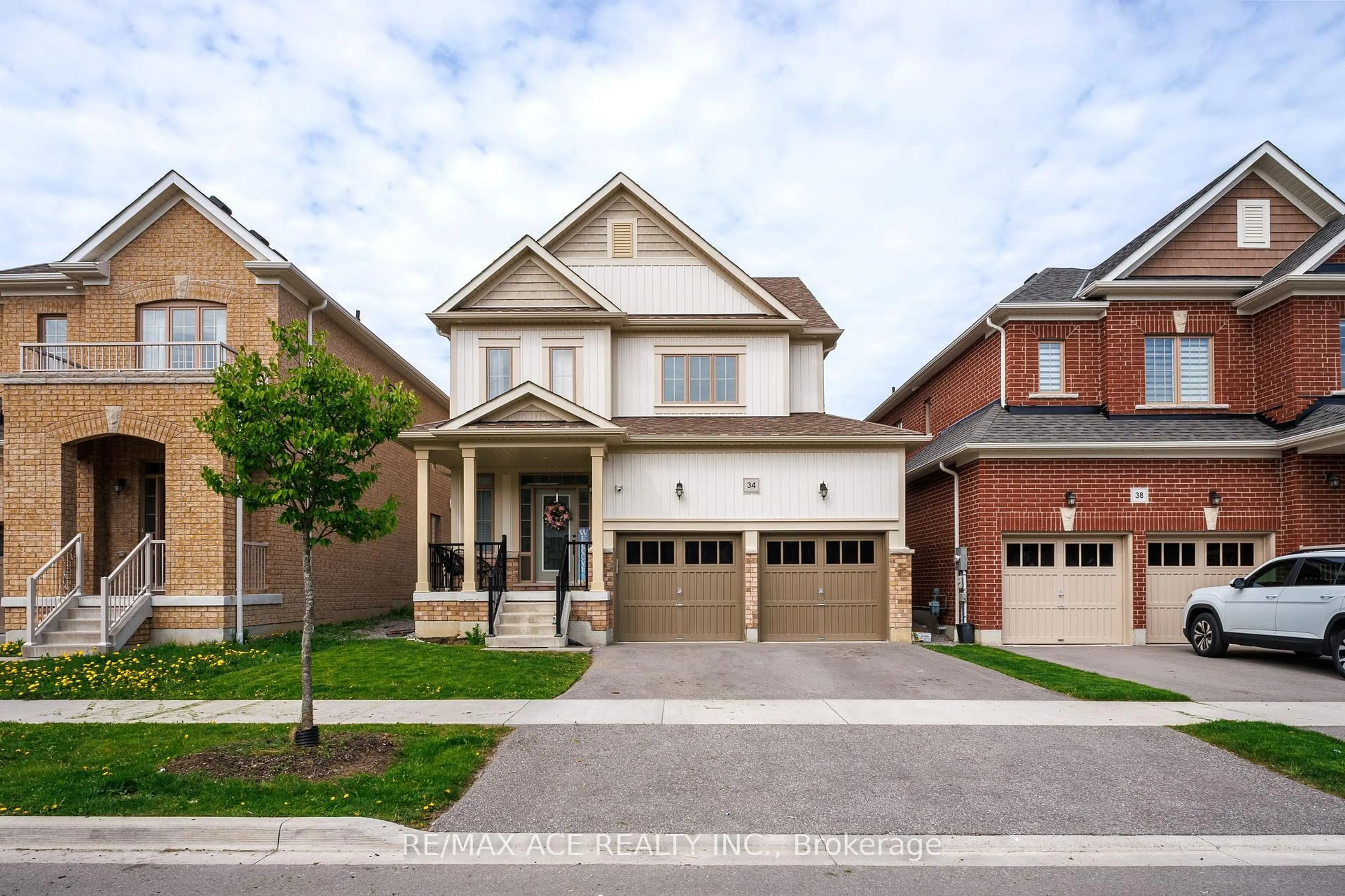 Home with brick exterior material, street for 34 Albert Christie St, Clarington Ontario L1C 0T5