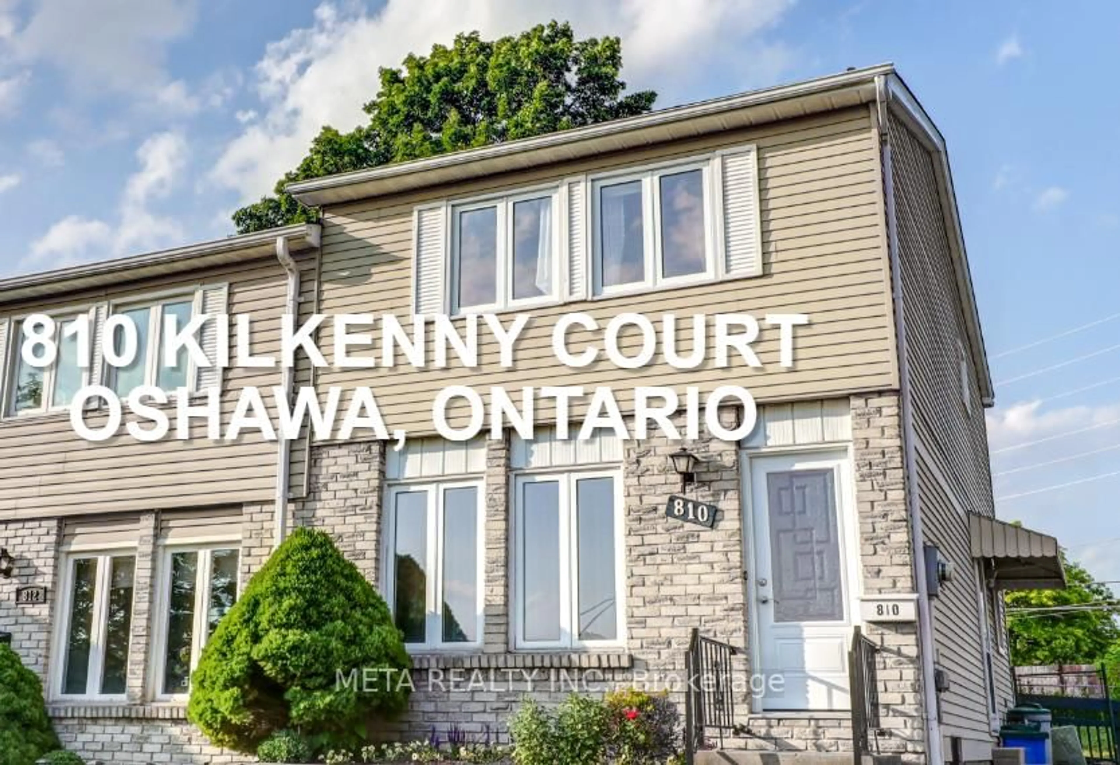 Home with vinyl exterior material, street for 810 Kilkenny Crt, Oshawa Ontario L1J 7B7