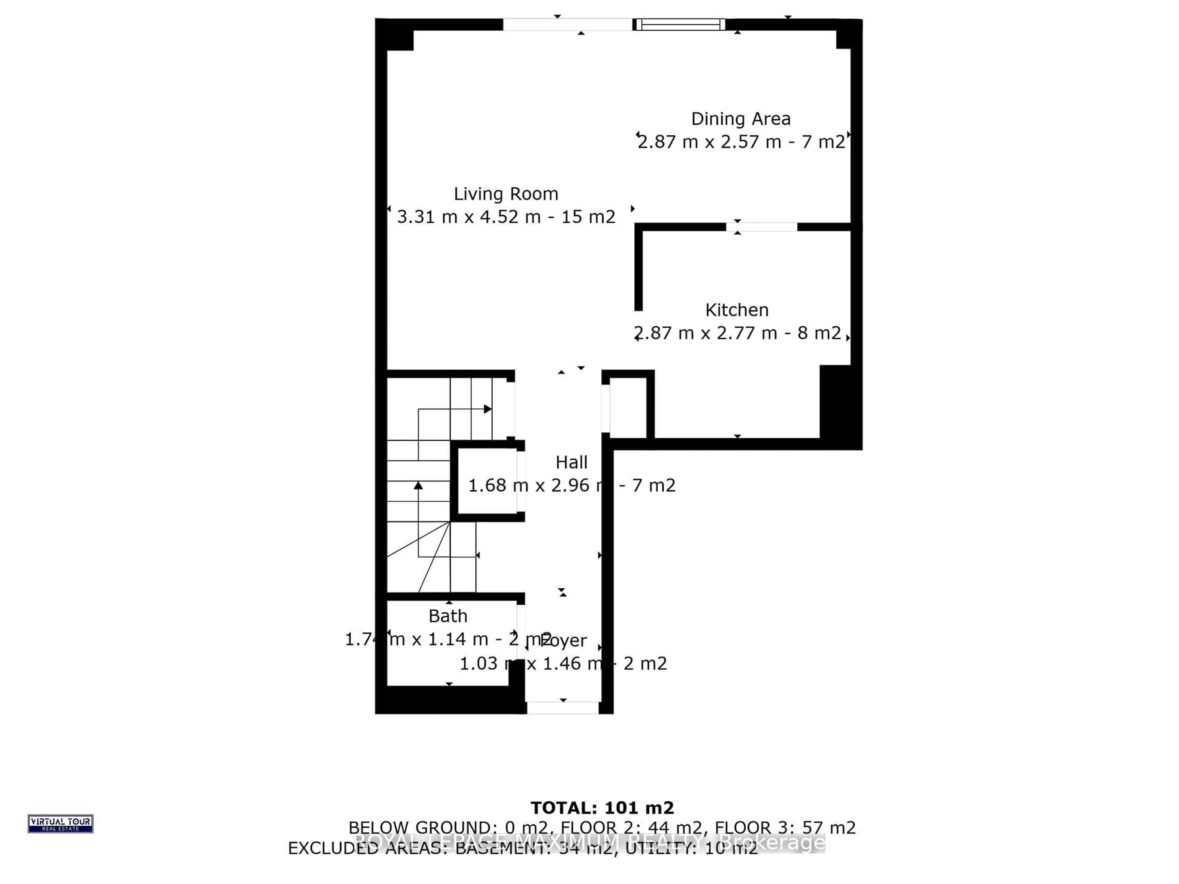 Floor plan for 50 Blackwell Ave #9, Toronto Ontario M1B 1K2
