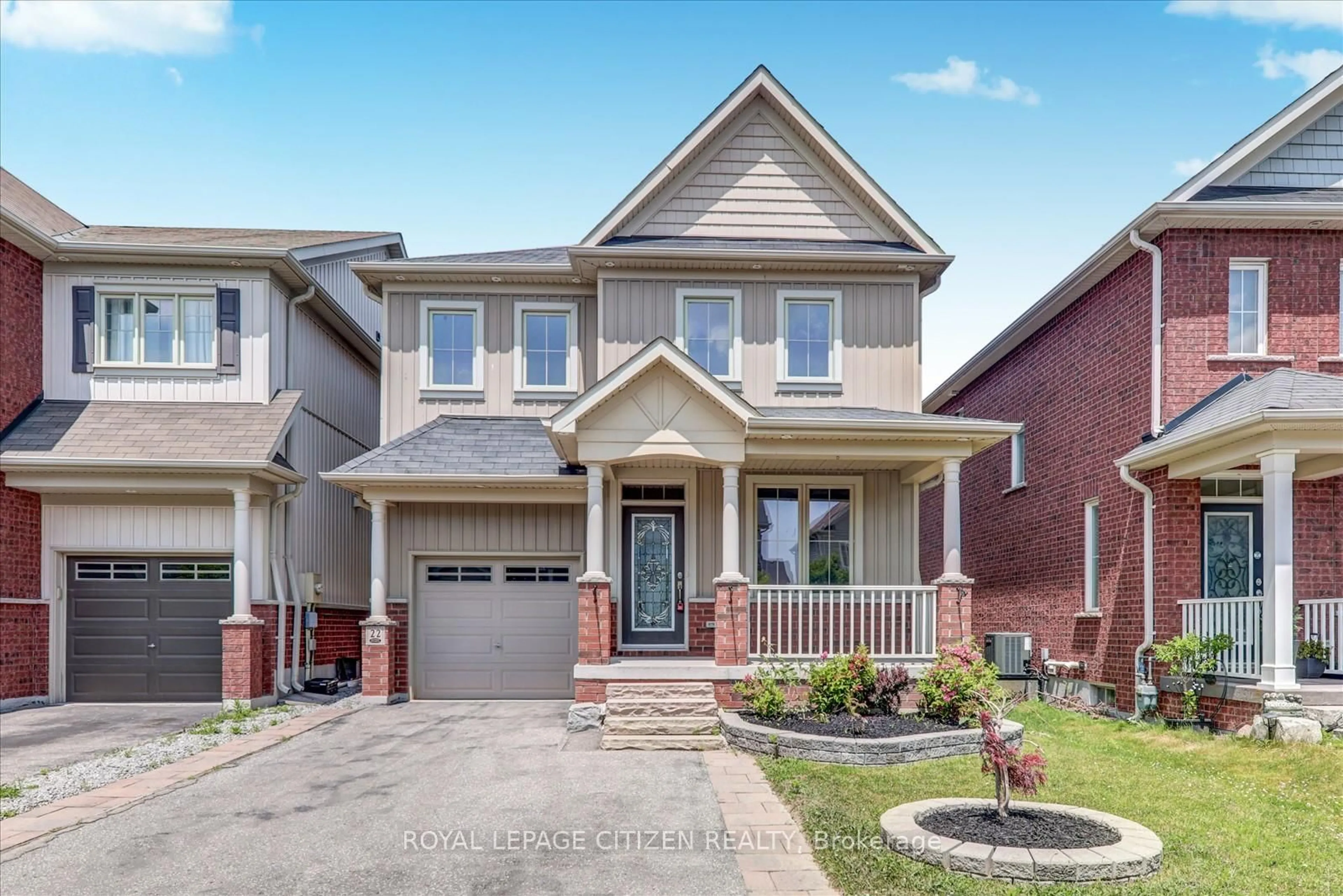 Home with brick exterior material, street for 22 Ted Miller Cres, Clarington Ontario L1C 0L8