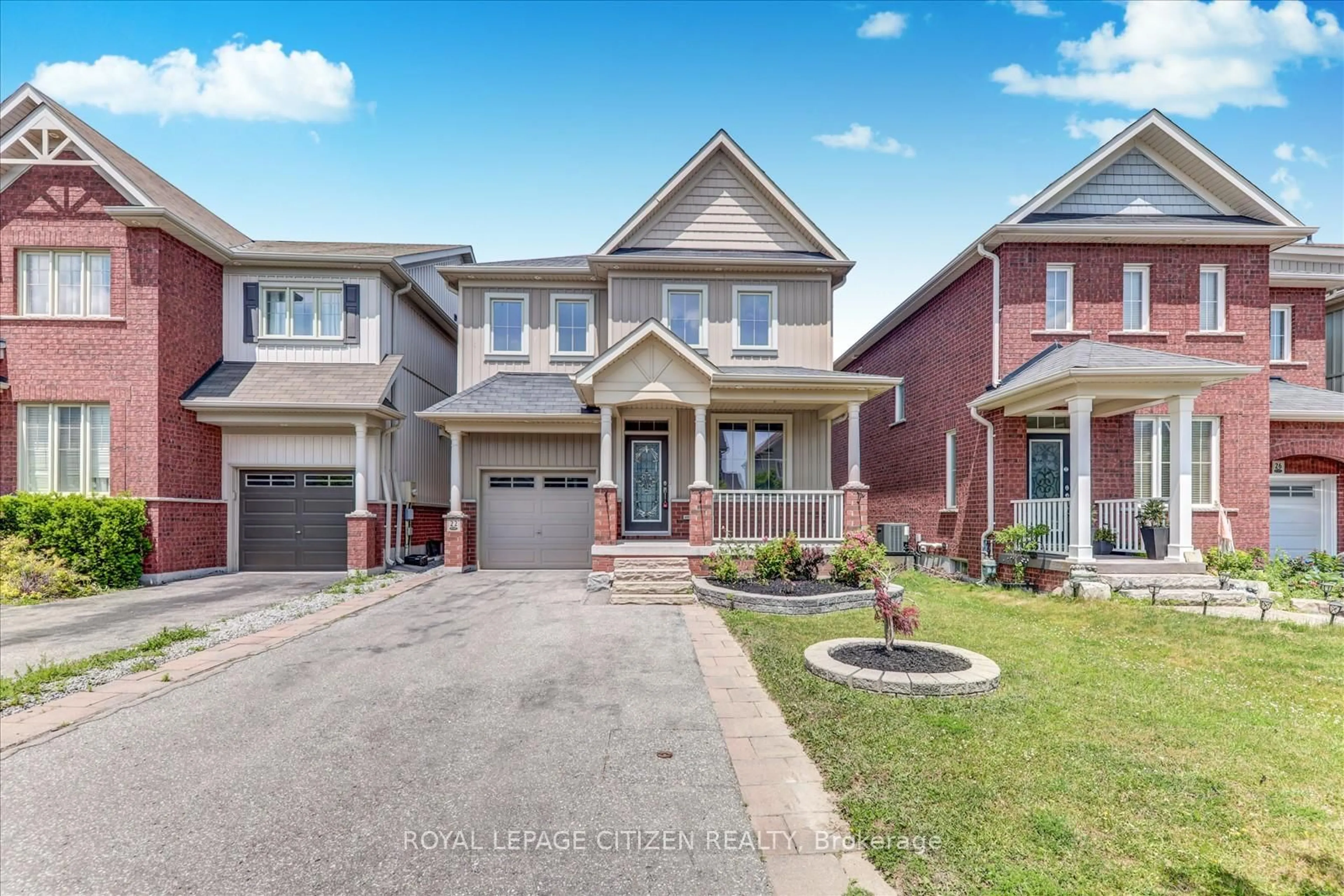 Home with brick exterior material, street for 22 Ted Miller Cres, Clarington Ontario L1C 0L8