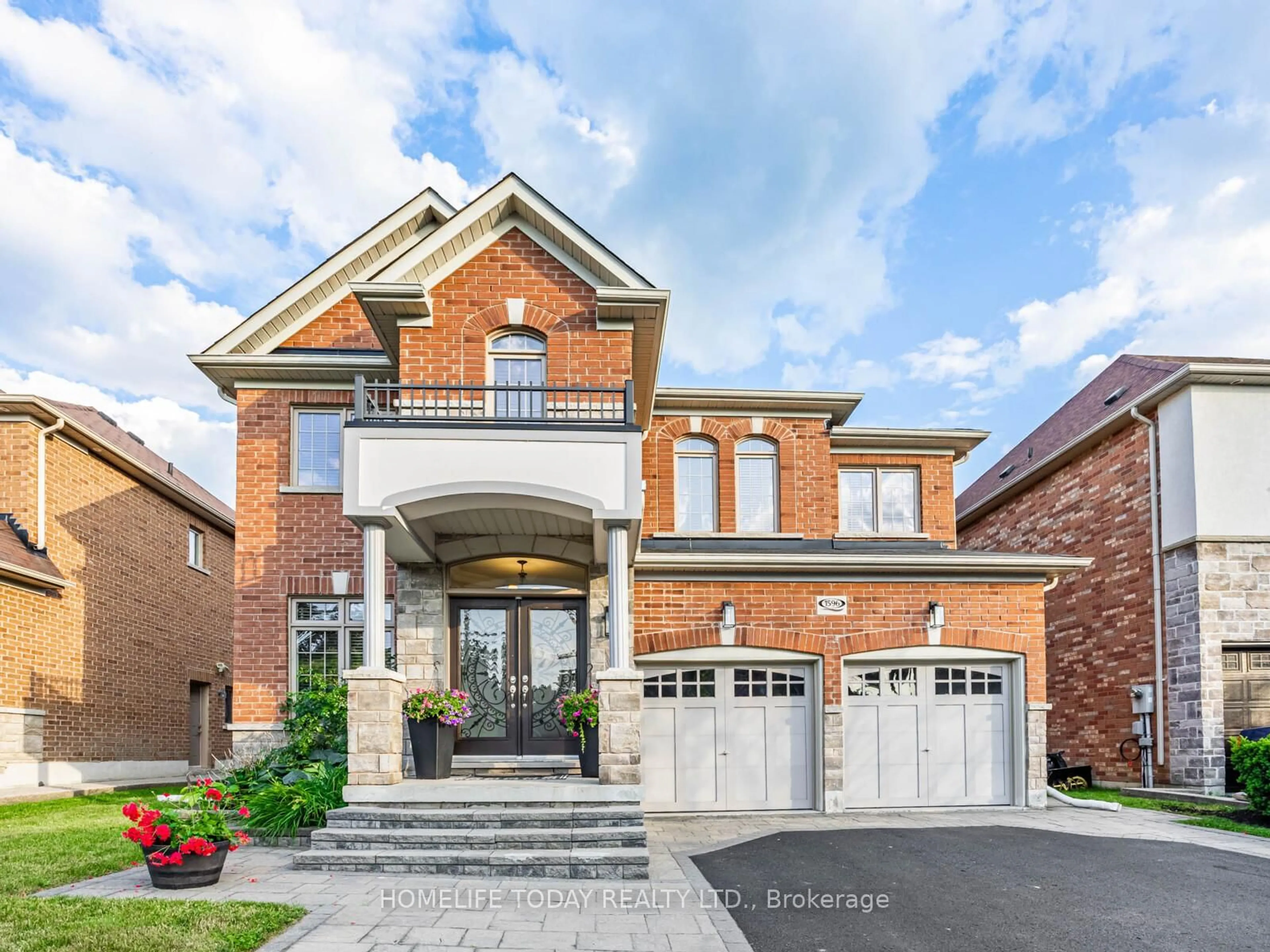 Home with brick exterior material, street for 1596 Valley Ridge Cres, Pickering Ontario L1V 6S2
