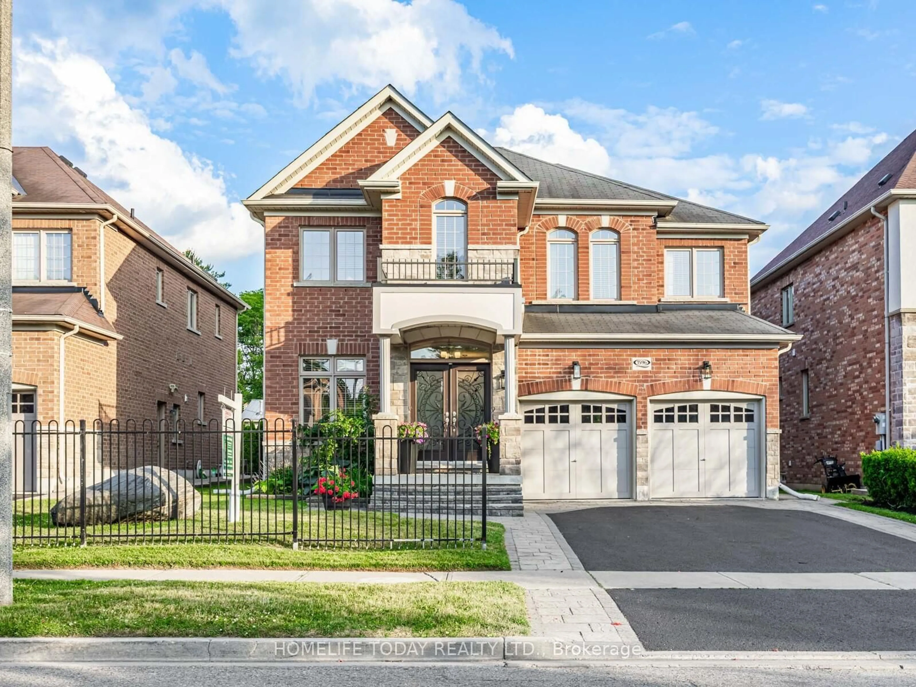 Home with brick exterior material, street for 1596 Valley Ridge Cres, Pickering Ontario L1V 6S2