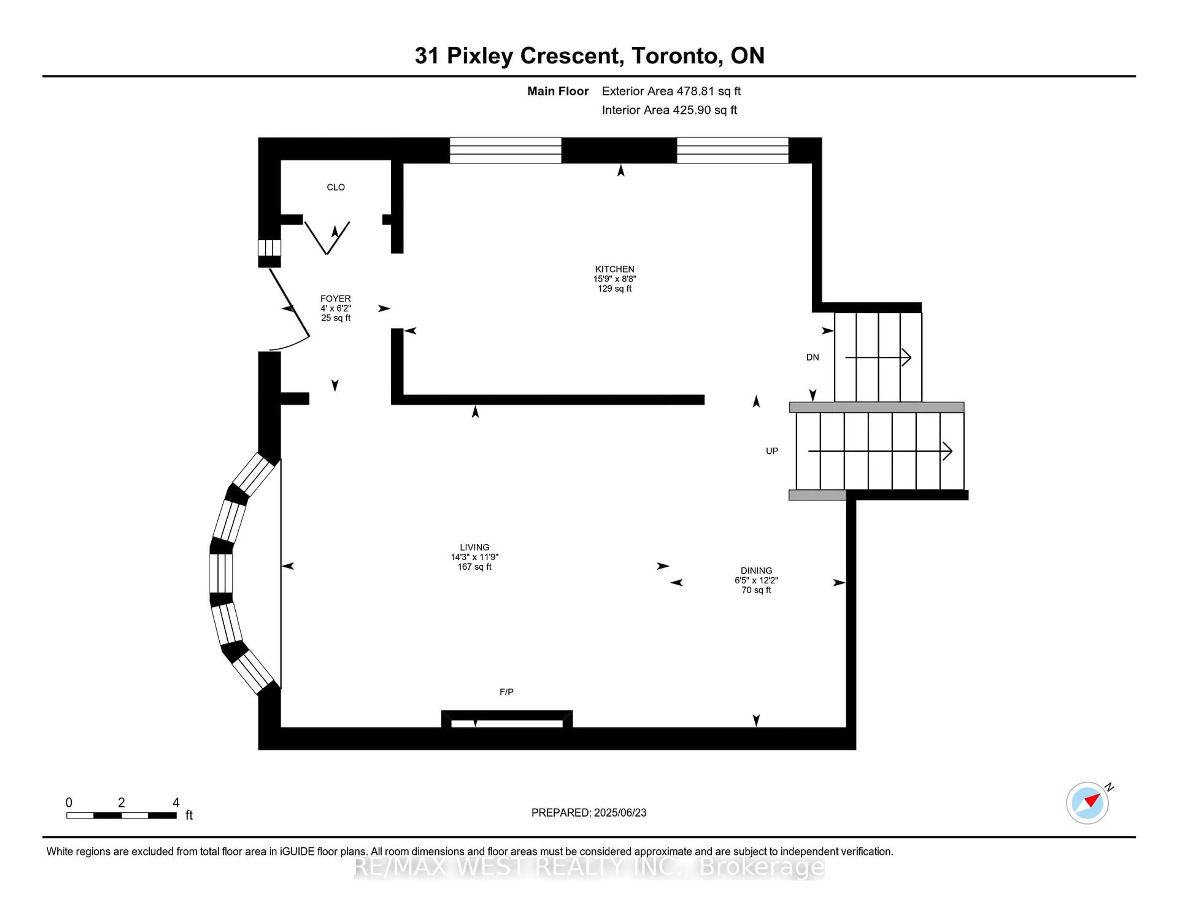 Floor plan for 31 Pixley Cres, Toronto Ontario M1E 3G5